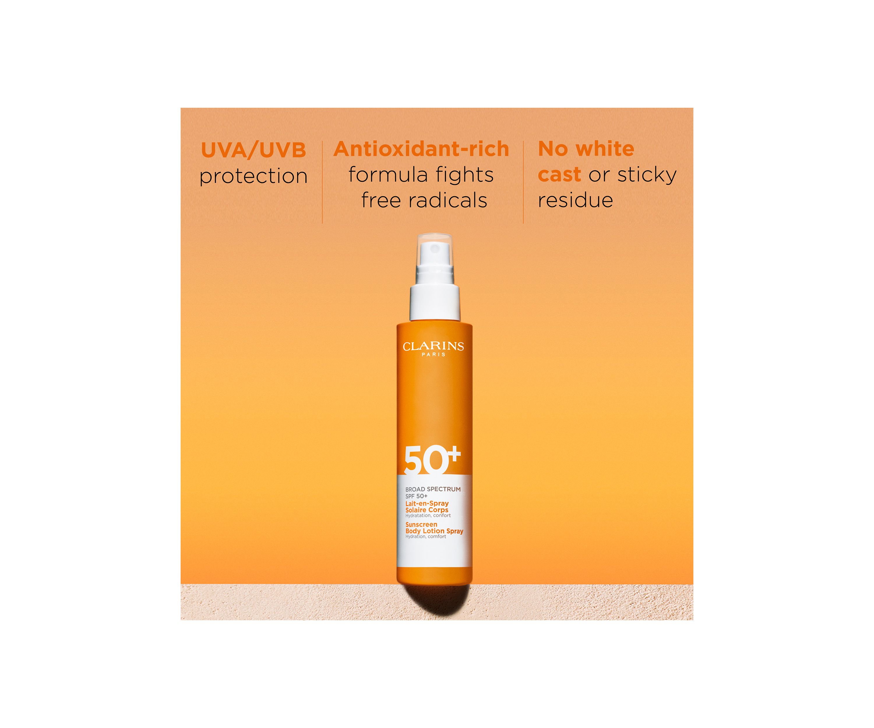 Body Sunscreen Lotion Spray Broad Spectrum SPF 50+