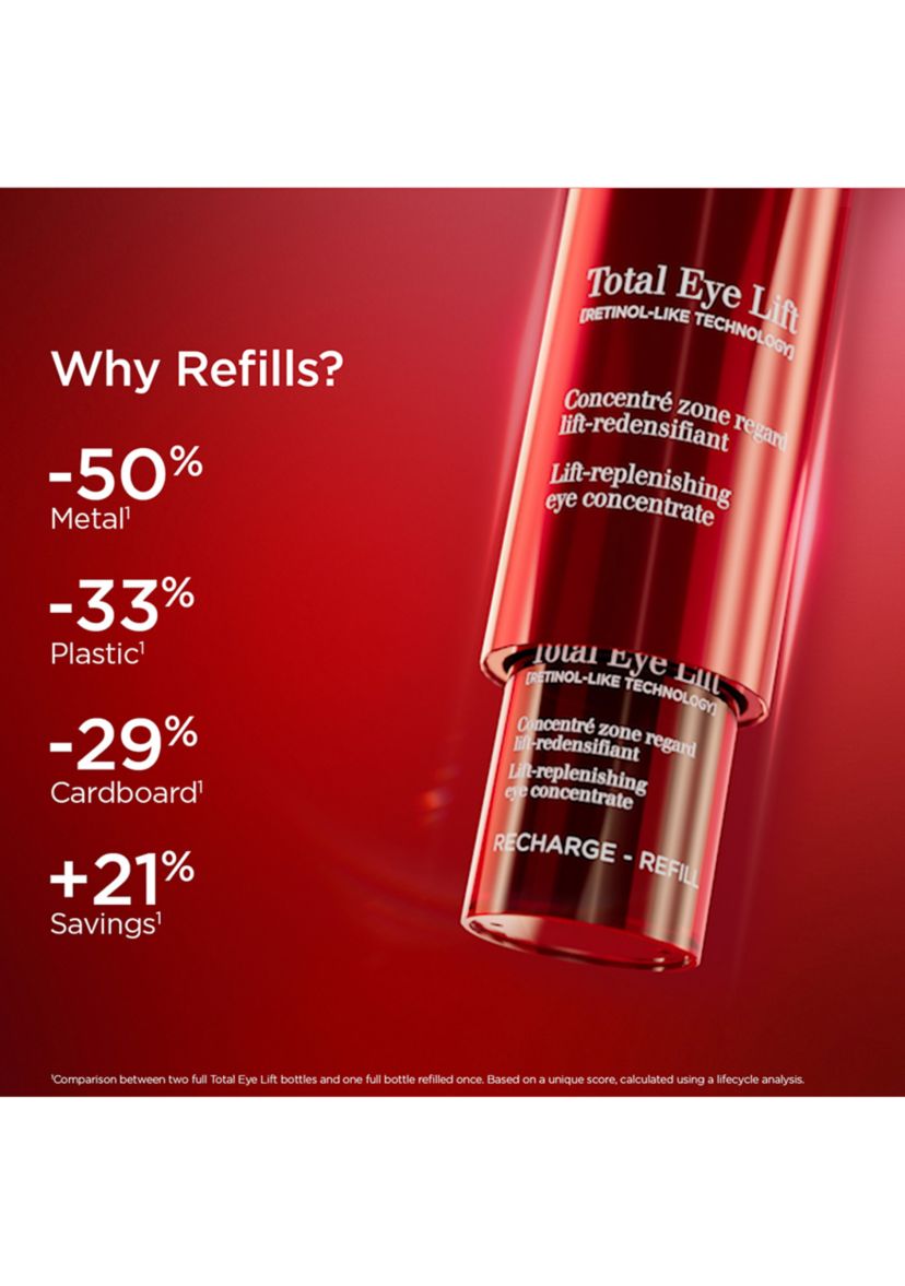 Total Eye Lift Refillable Eye Cream for Firming, Wrinkles, Dark Circles & Puffiness