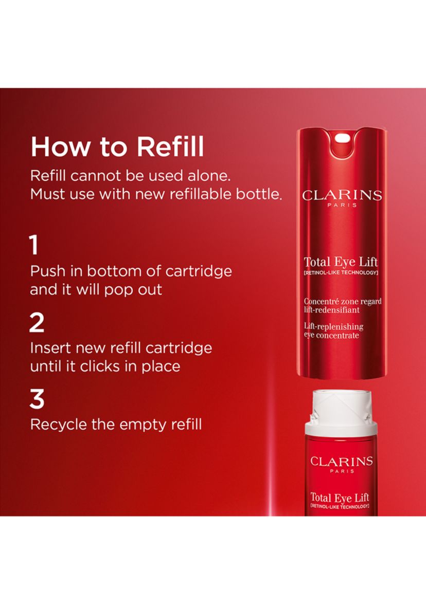 Total Eye Lift Refillable Eye Cream for Firming, Wrinkles, Dark Circles & Puffiness