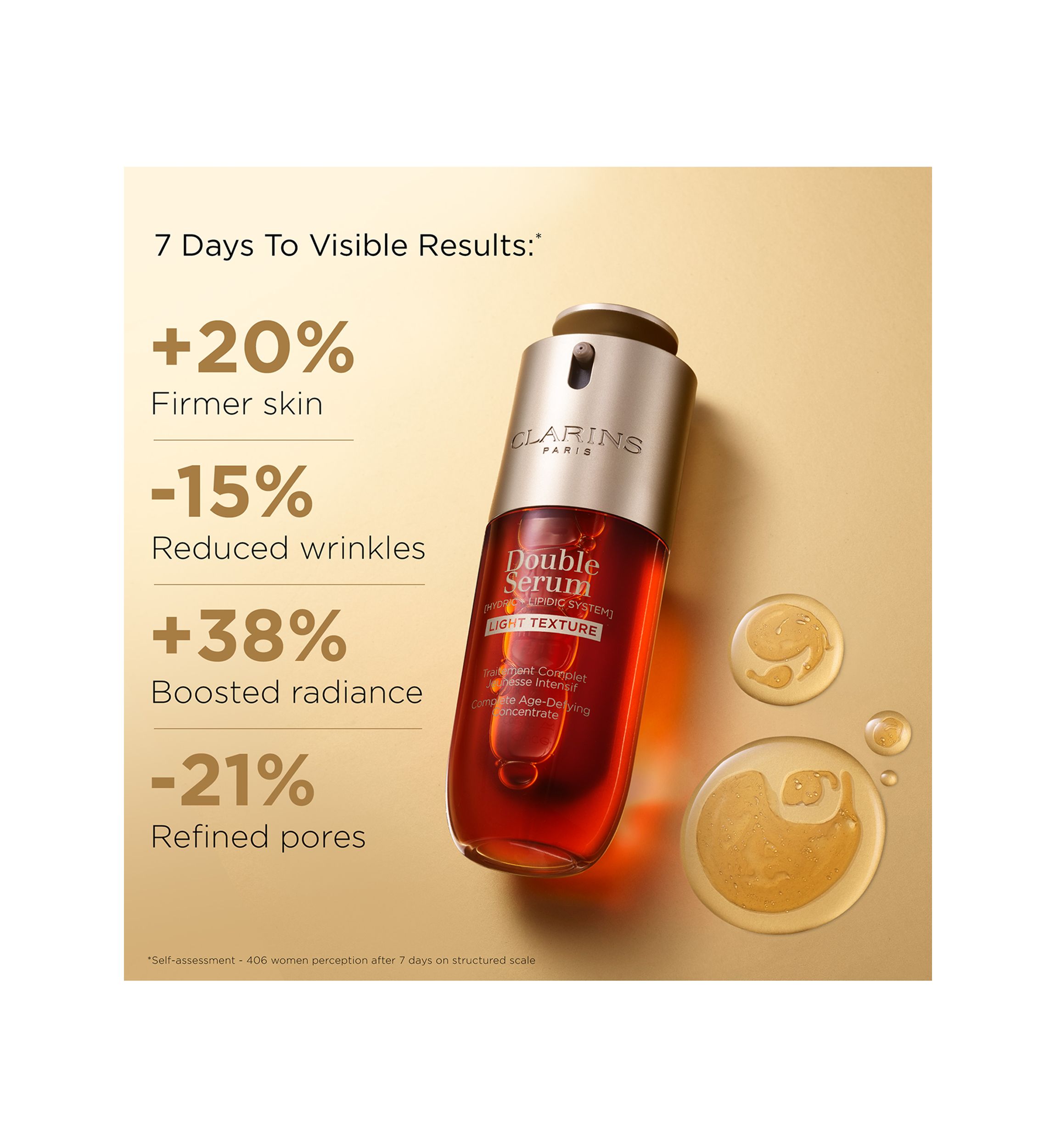 DOUBLE SERUM® Light Texture To Firm, Boost Radiance & Refine Pores