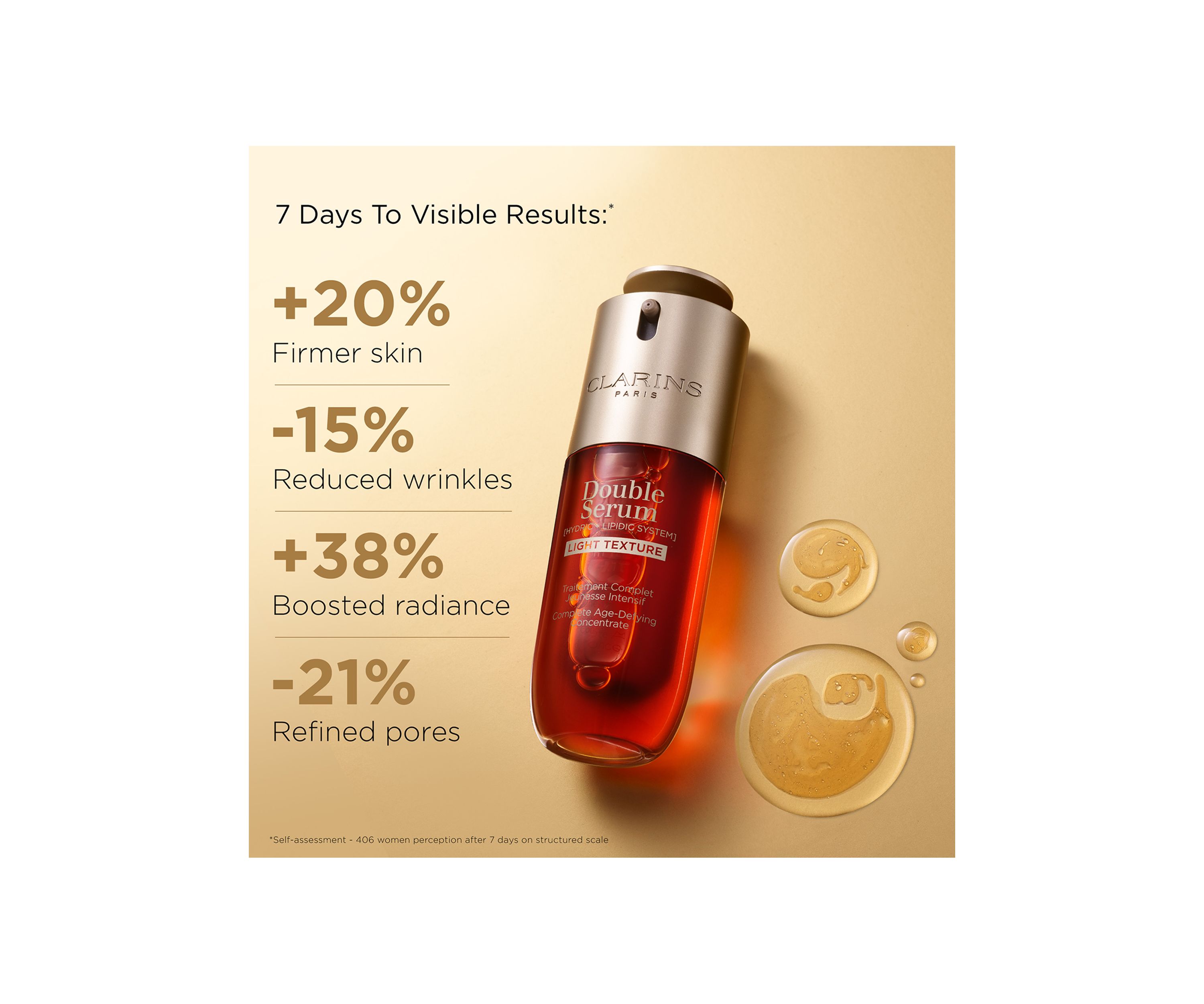 DOUBLE SERUM® Light Texture To Firm, Boost Radiance & Refine Pores