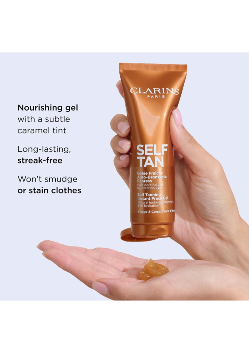 Clarins Self-Tanning Gel Face & Body Tanner | Belk