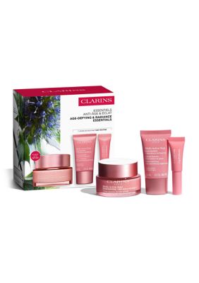 Clarins Multi-Active Skincare Starter Set for Lines, Pores, Glow