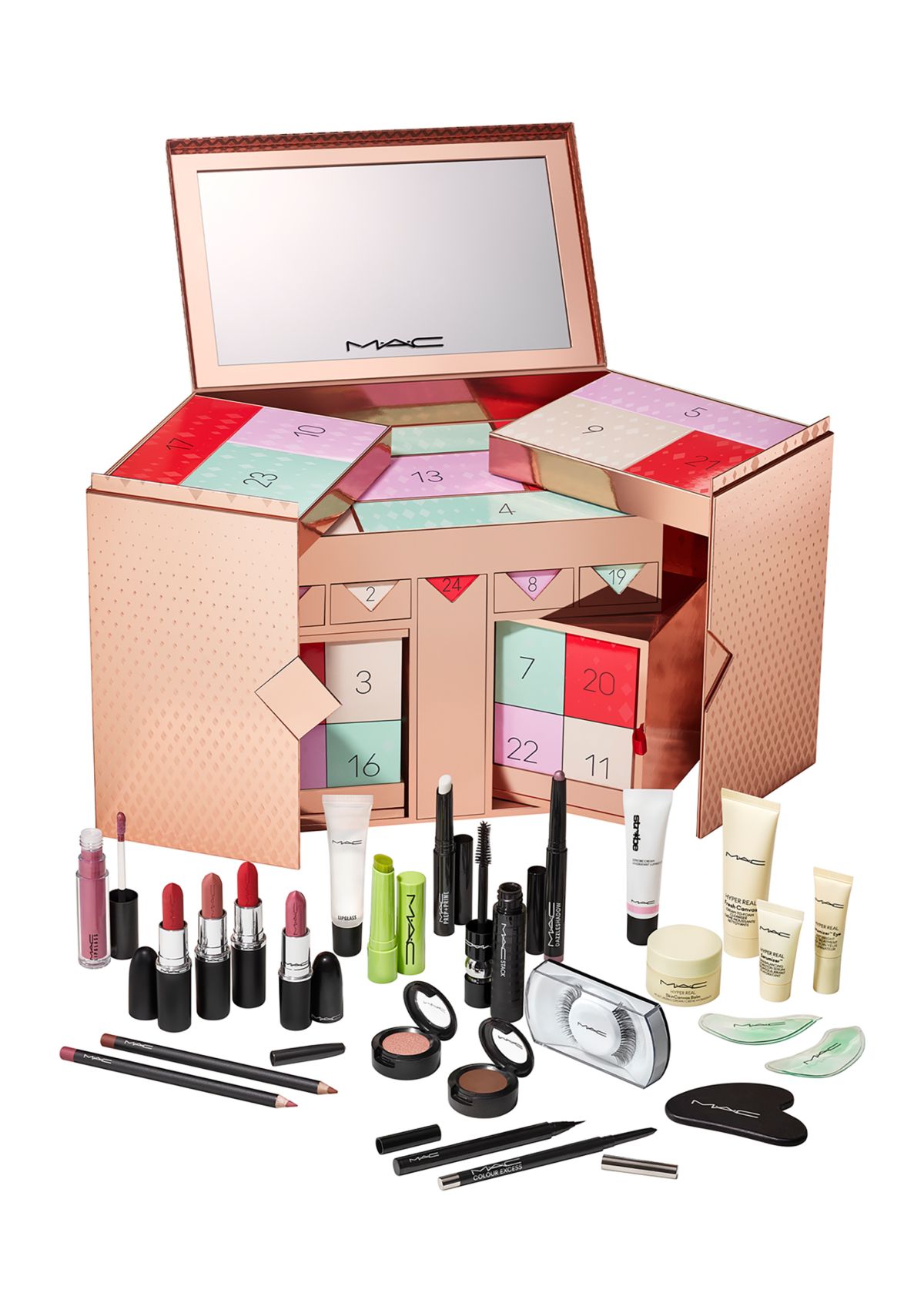 24-Piece Skincare & Makeup Advent Calendar Holiday Gift