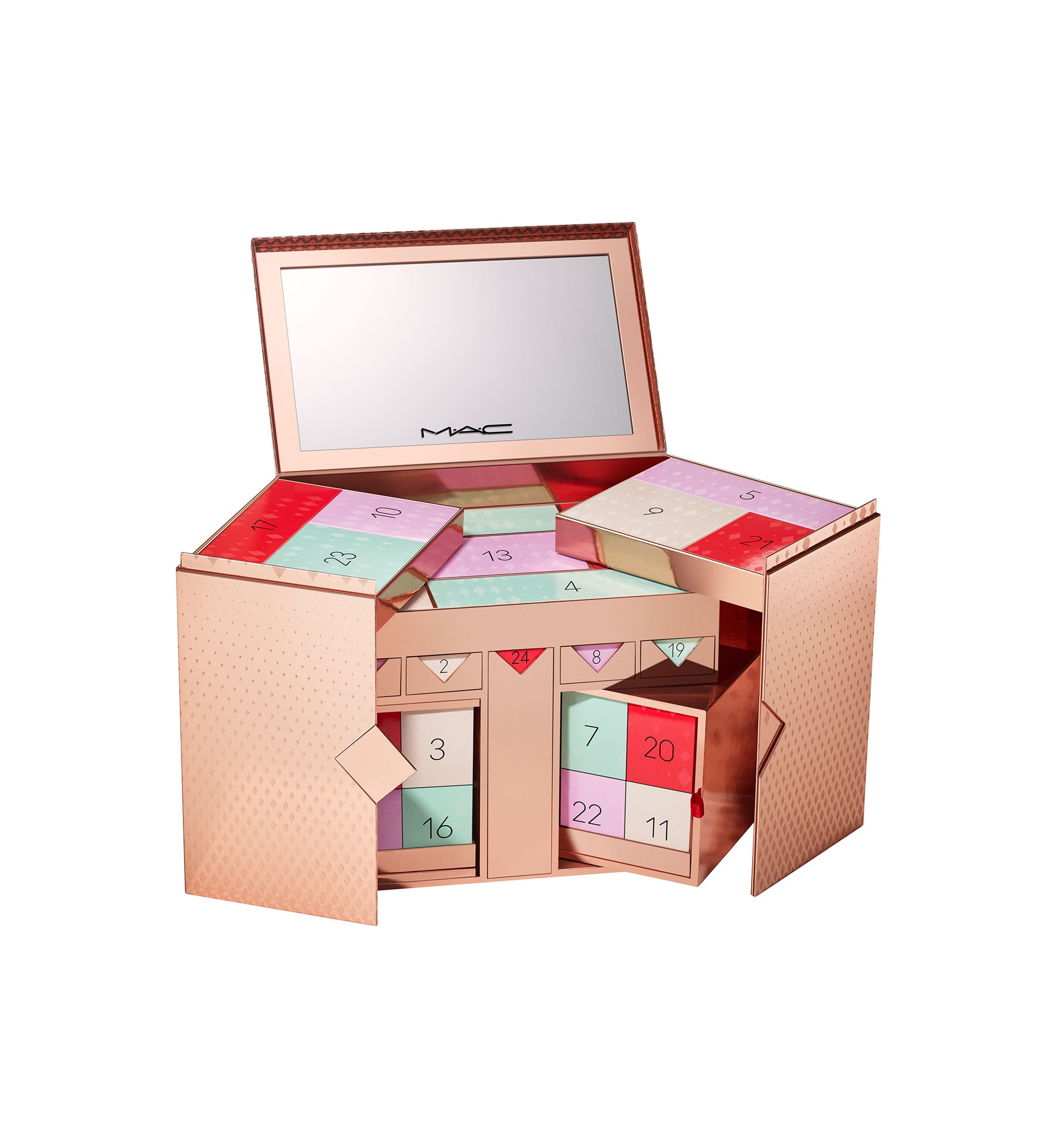 24-Piece Skincare & Makeup Advent Calendar Holiday Gift
