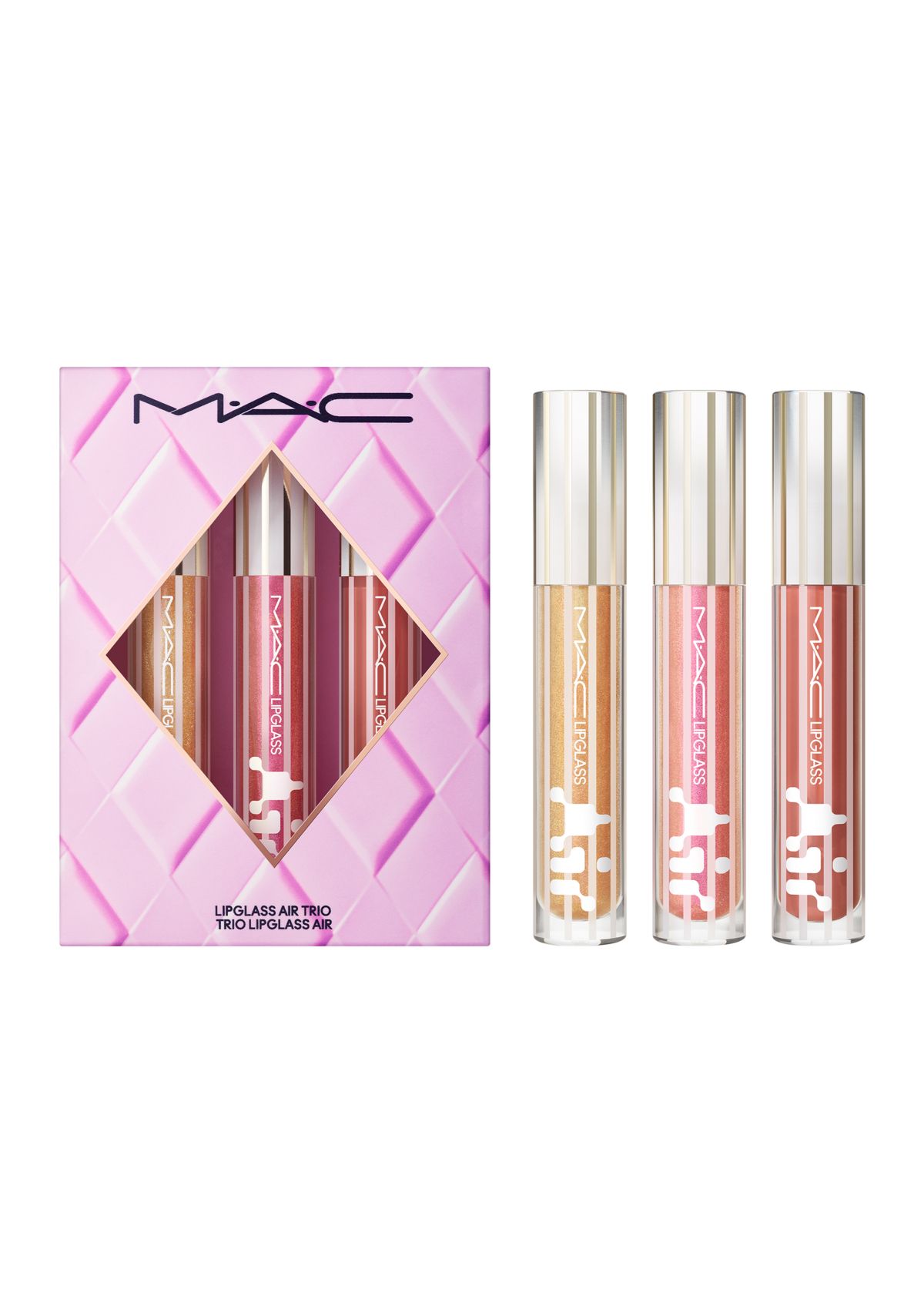Lipglass Air Non-Sticky Lip Gloss Trio Set