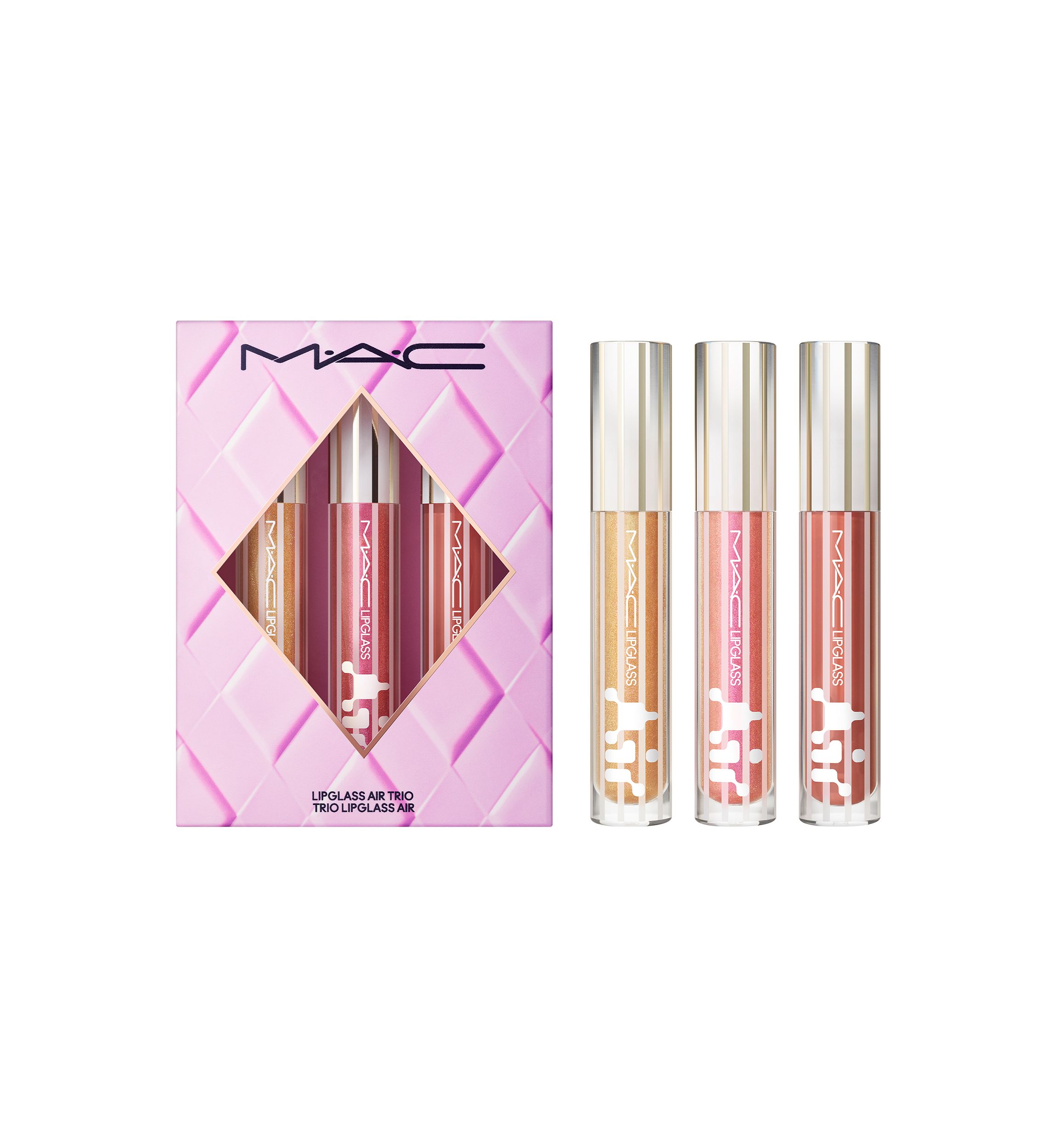 Lipglass Air Non-Sticky Lip Gloss Trio Set