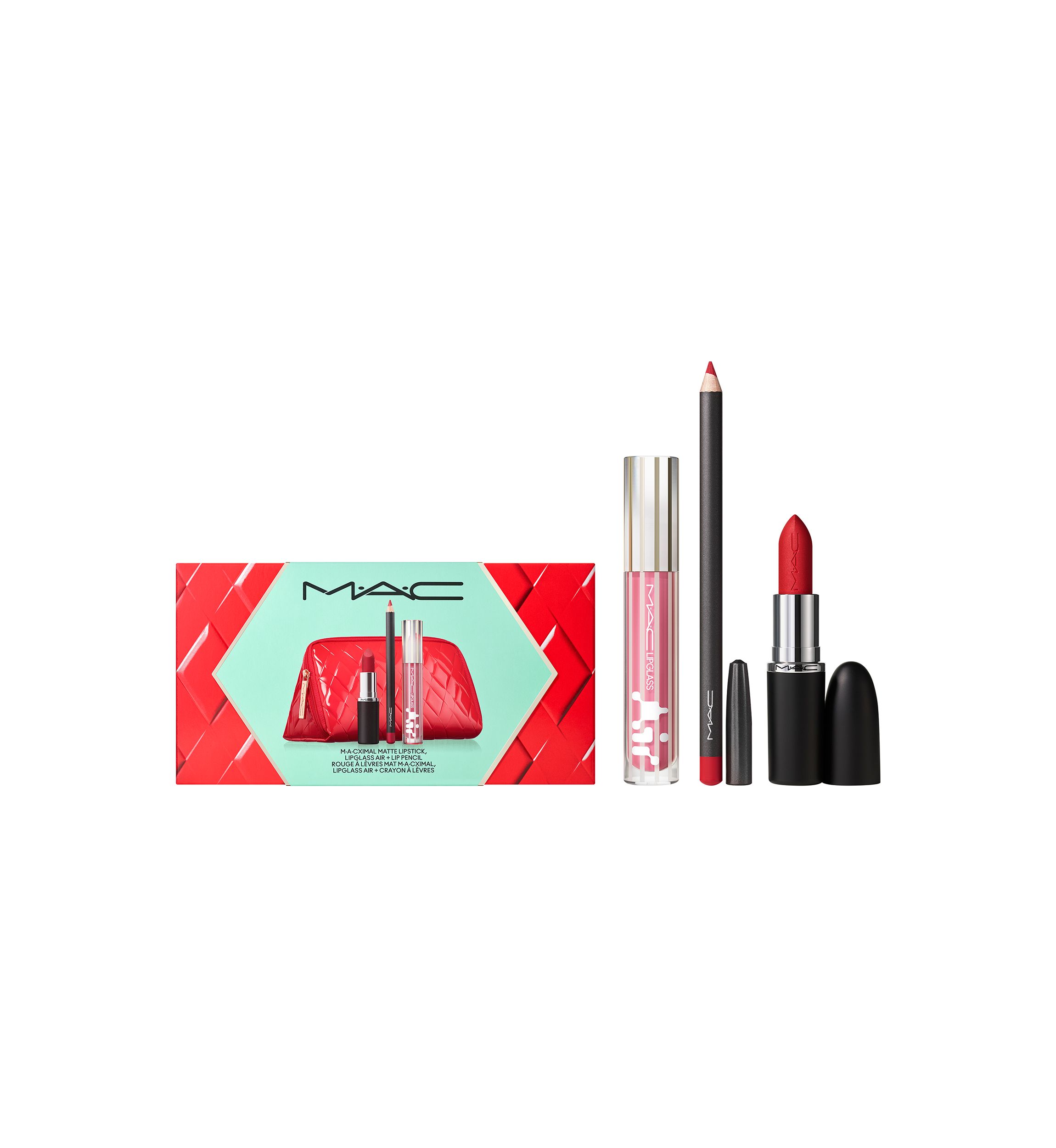 Matte Lipstick + Lip Gloss + Lip Liner Gift Set