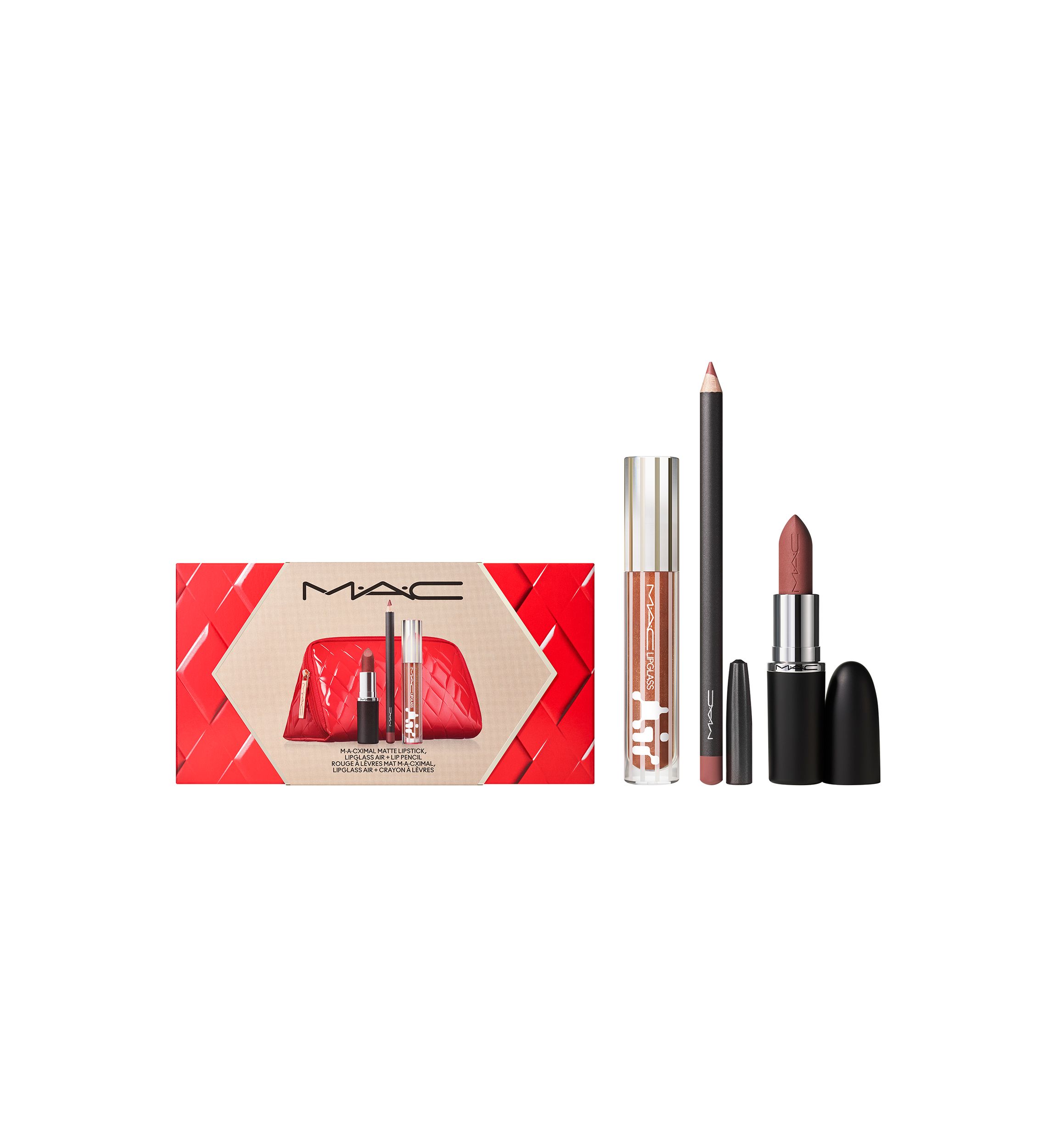 Matte Lipstick + Lip Gloss + Lip Liner Gift Set