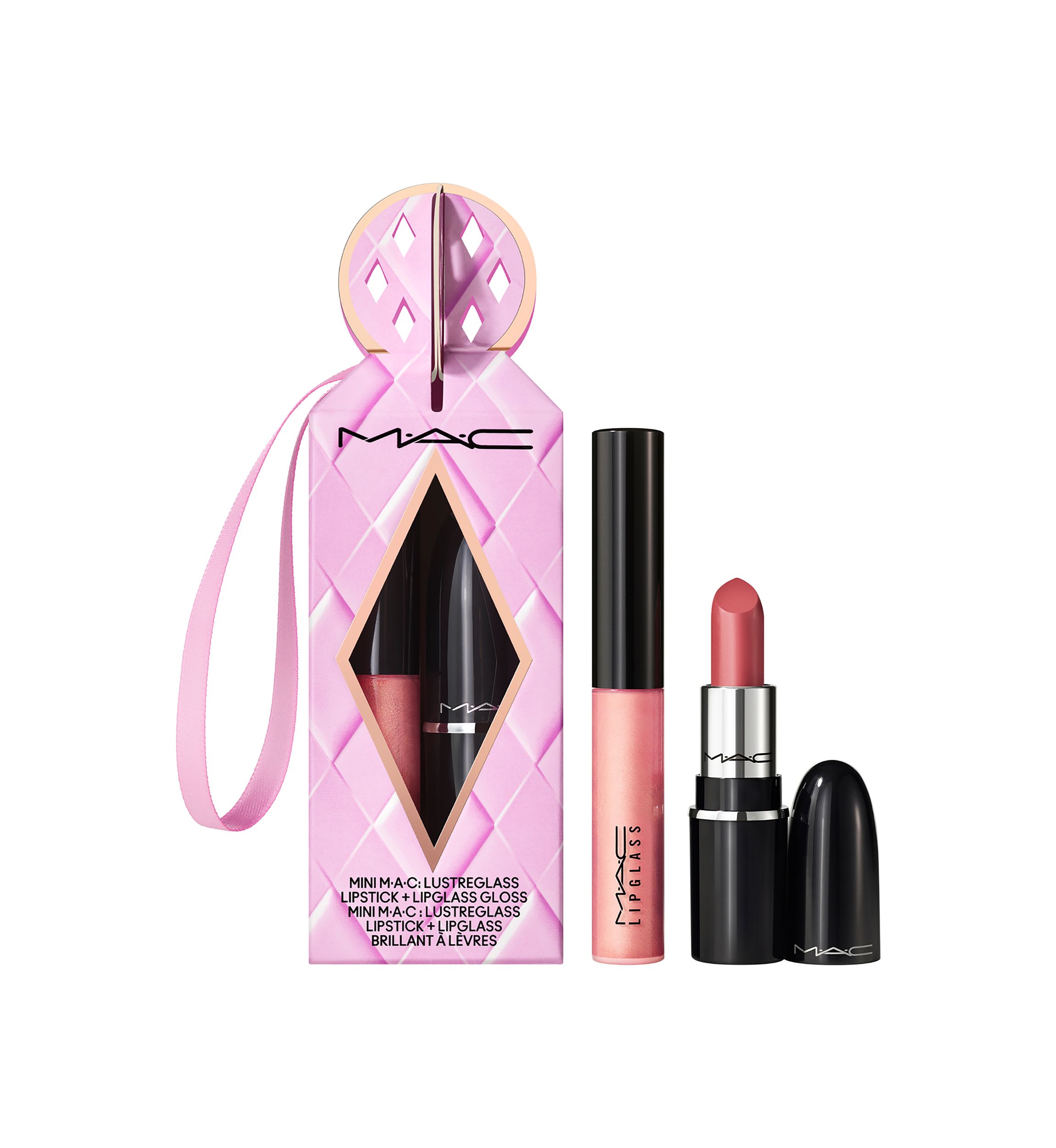 Mini Lipstick + Lip Gloss Makeup Gift Set 