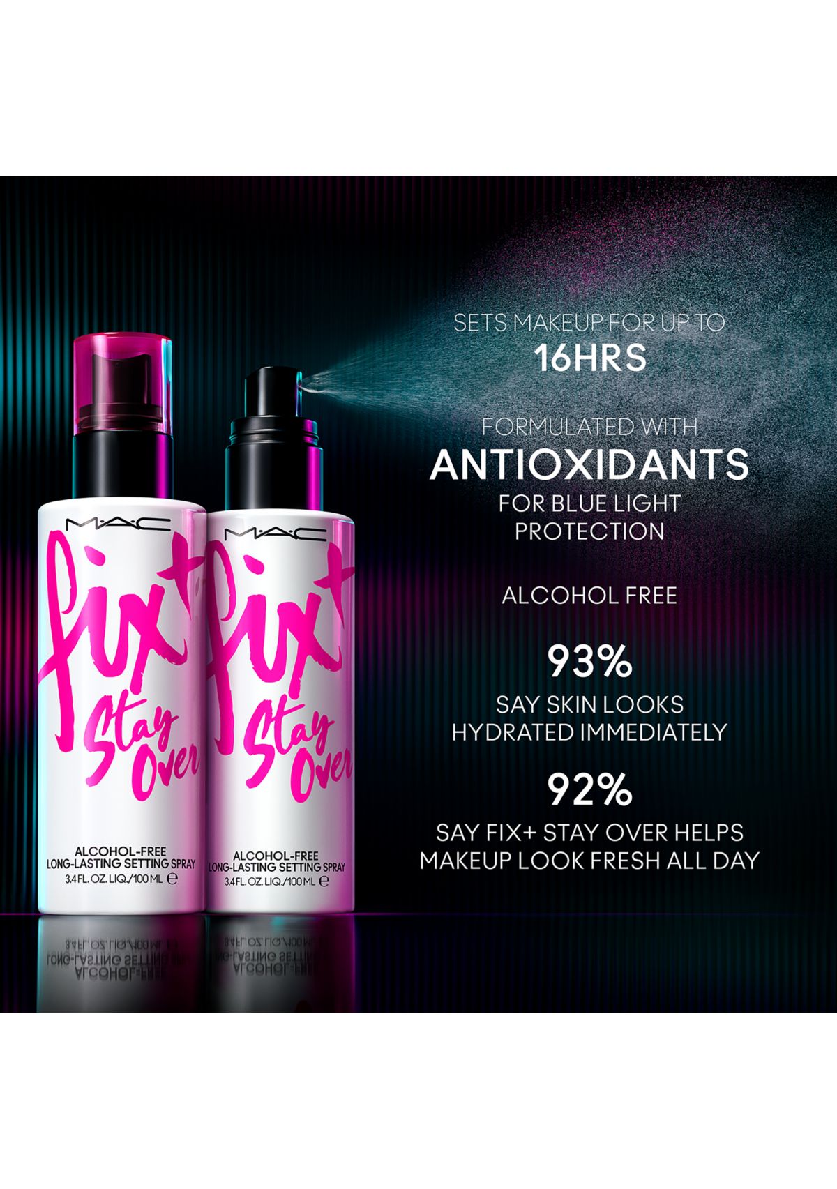 Fix+ Stay Over  Alcohol-Free 24HR Setting Spray 