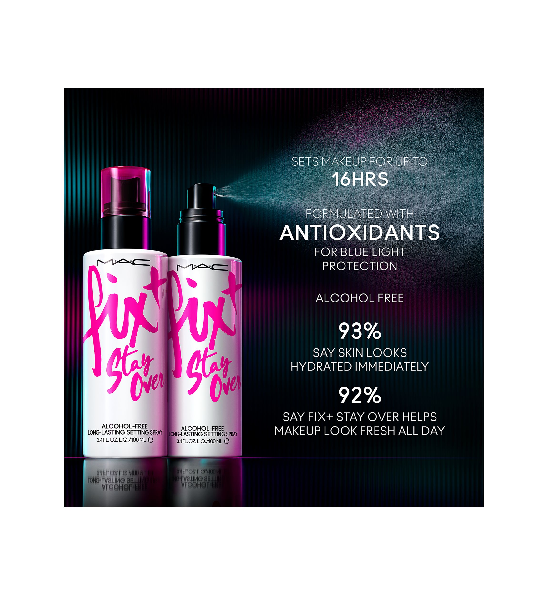 Fix+ Stay Over  Alcohol-Free 24HR Setting Spray 