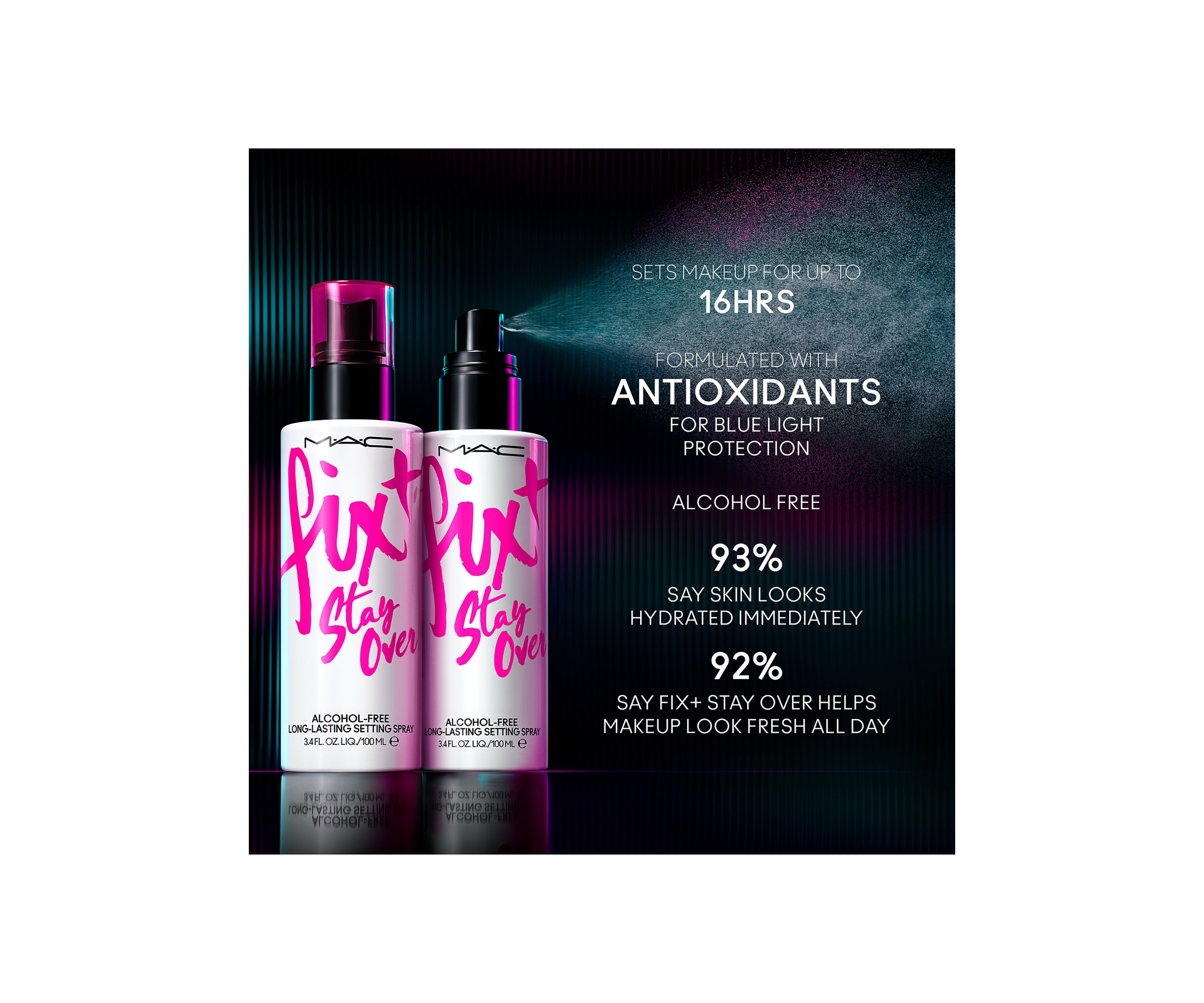 Fix+ Stay Over  Alcohol-Free 24HR Setting Spray 
