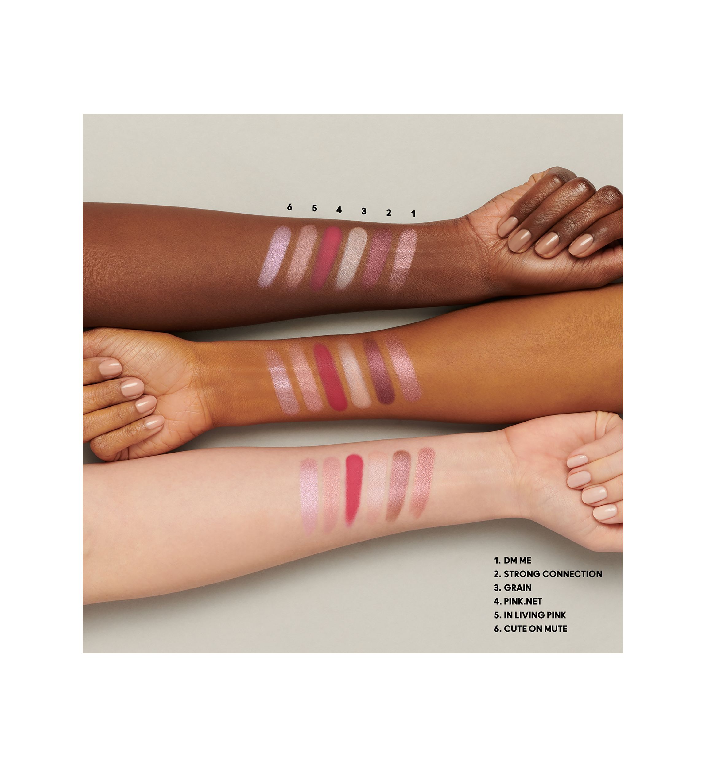 Connect In Colour Eye Shadow Palette: Rose Lens