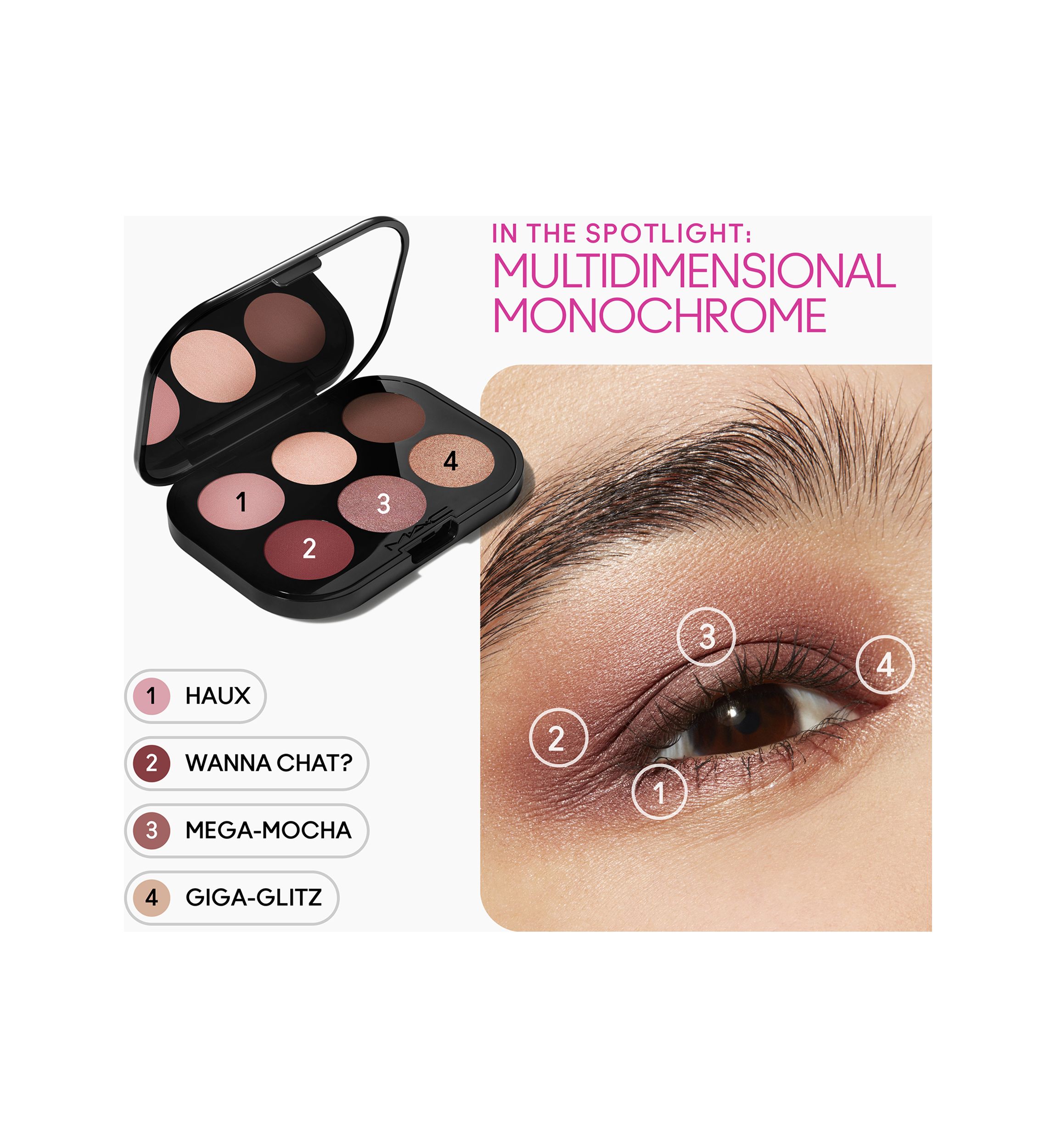Connect In Colour Eye Shadow Palette: Embedded In Burgundy