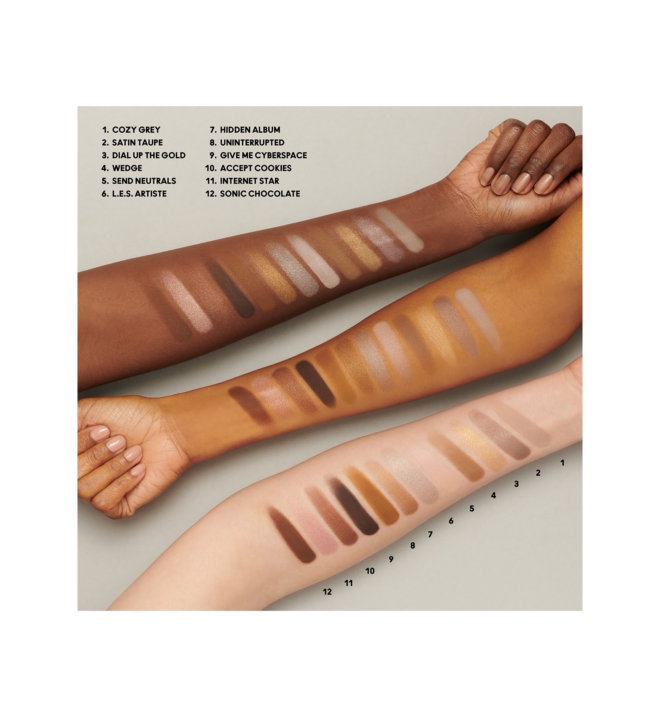 Connect In Colour Eye Shadow Palette: Unfiltered Nudes