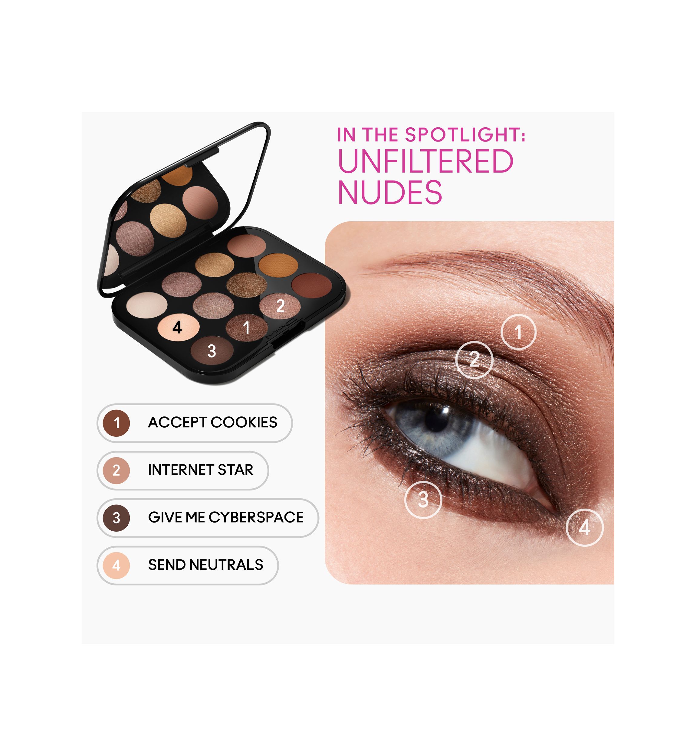 Connect In Colour Eye Shadow Palette: Unfiltered Nudes