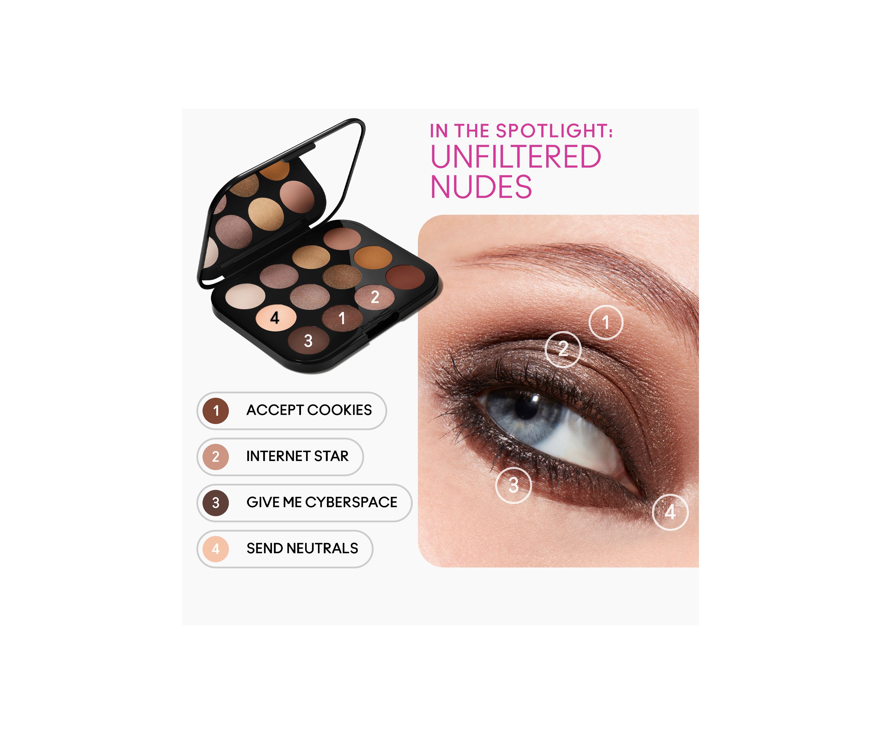 Connect In Colour Eye Shadow Palette: Unfiltered Nudes