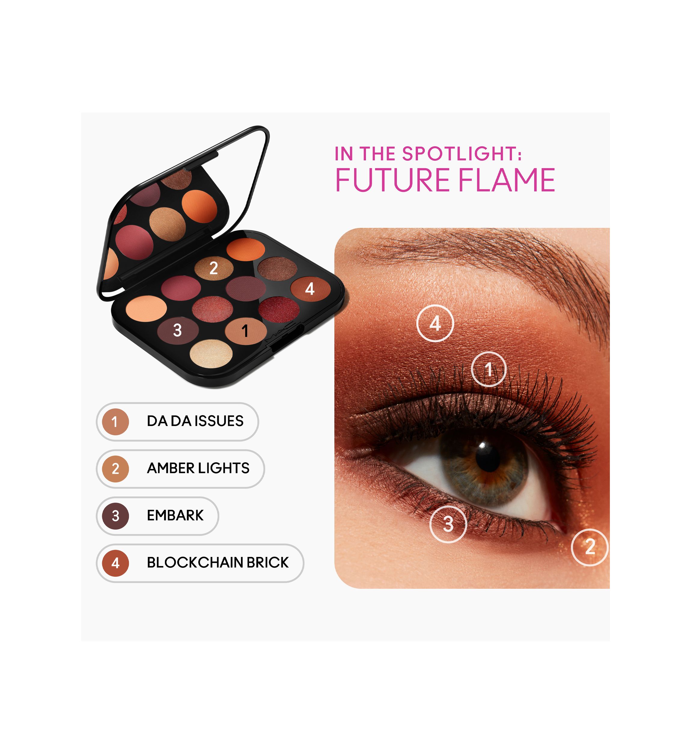 Connect In Colour Eye Shadow Palette: Future Flame