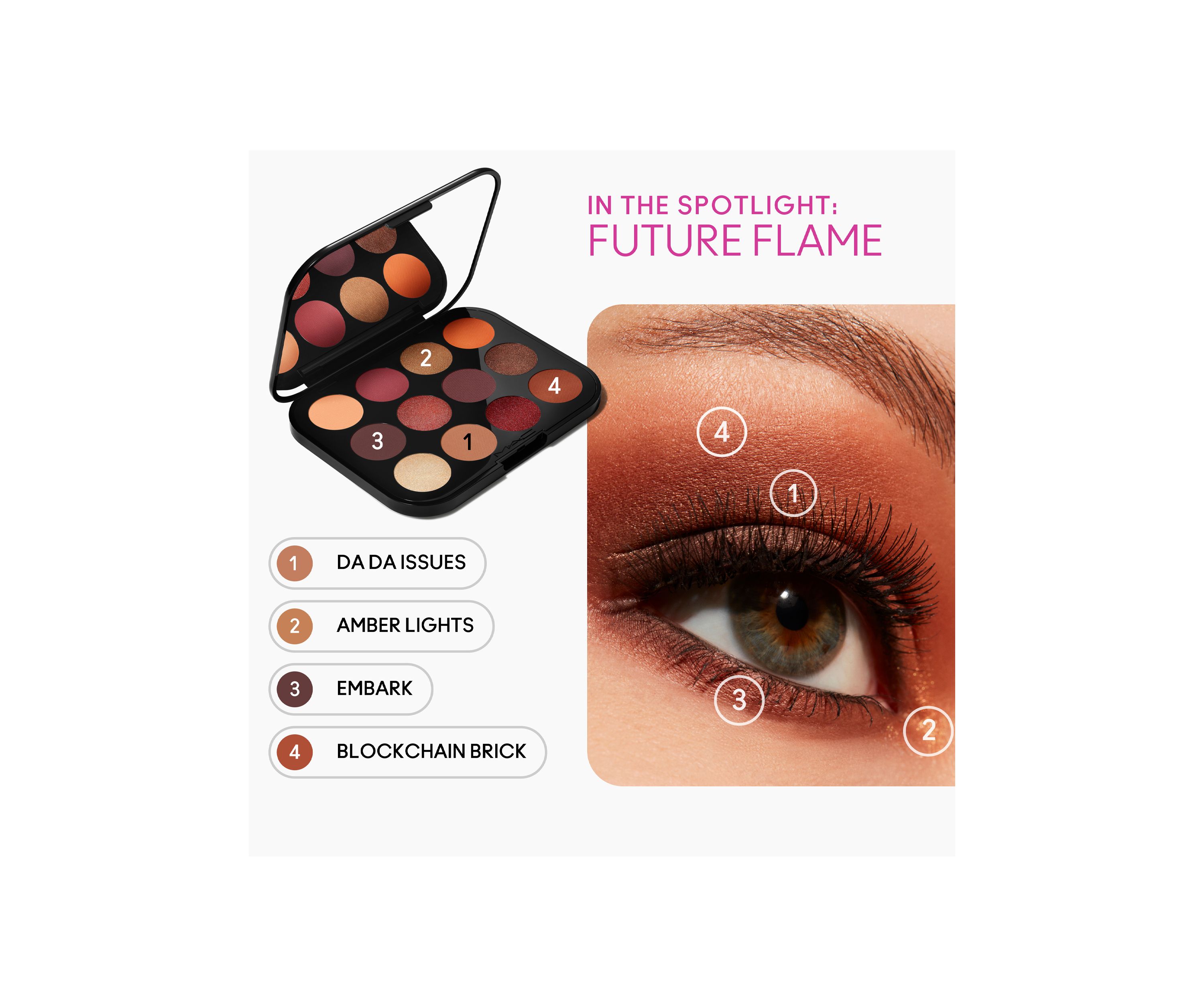 Connect In Colour Eye Shadow Palette: Future Flame