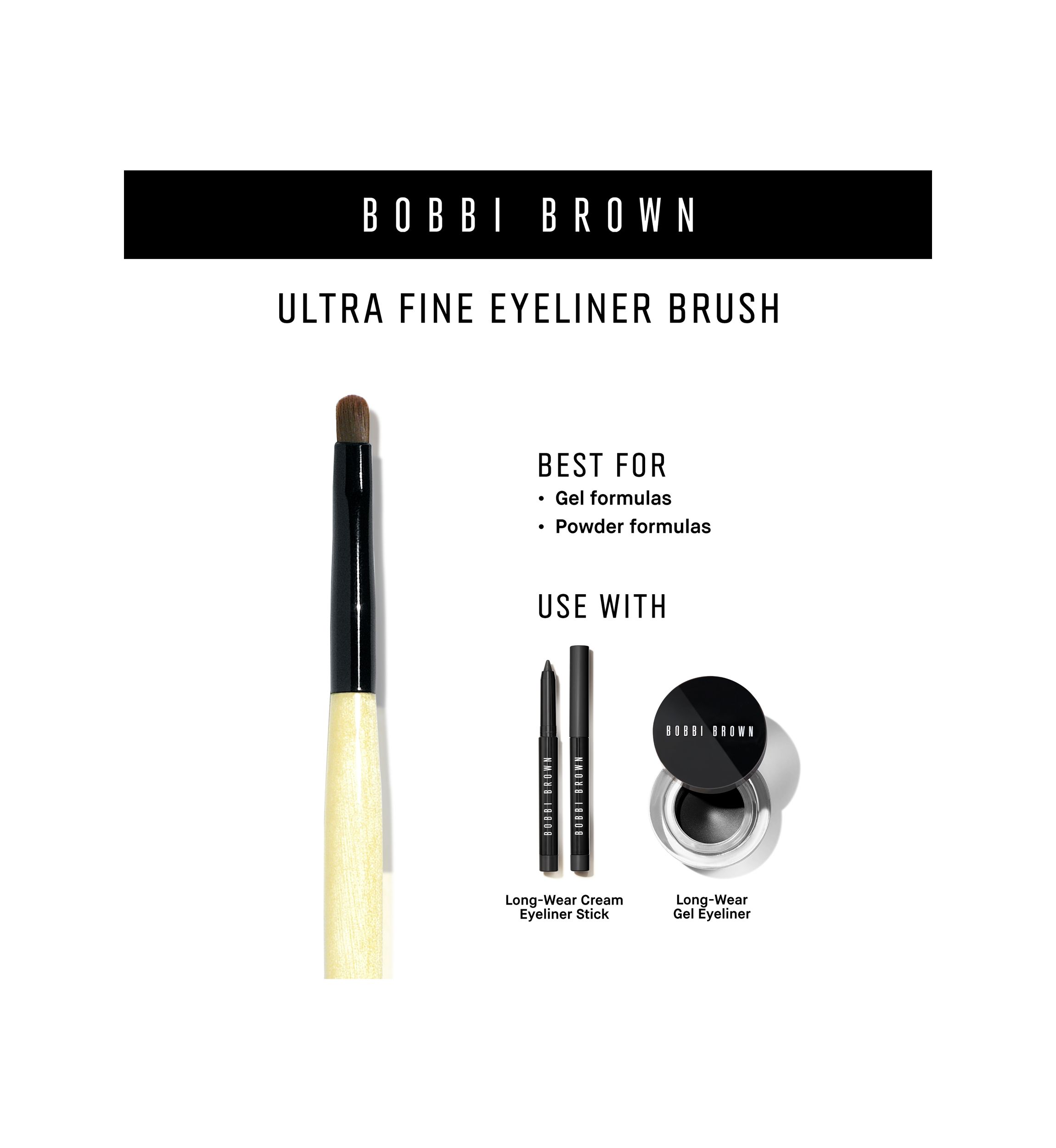 Ultra Fine Eyeliner Brush, 6.555"