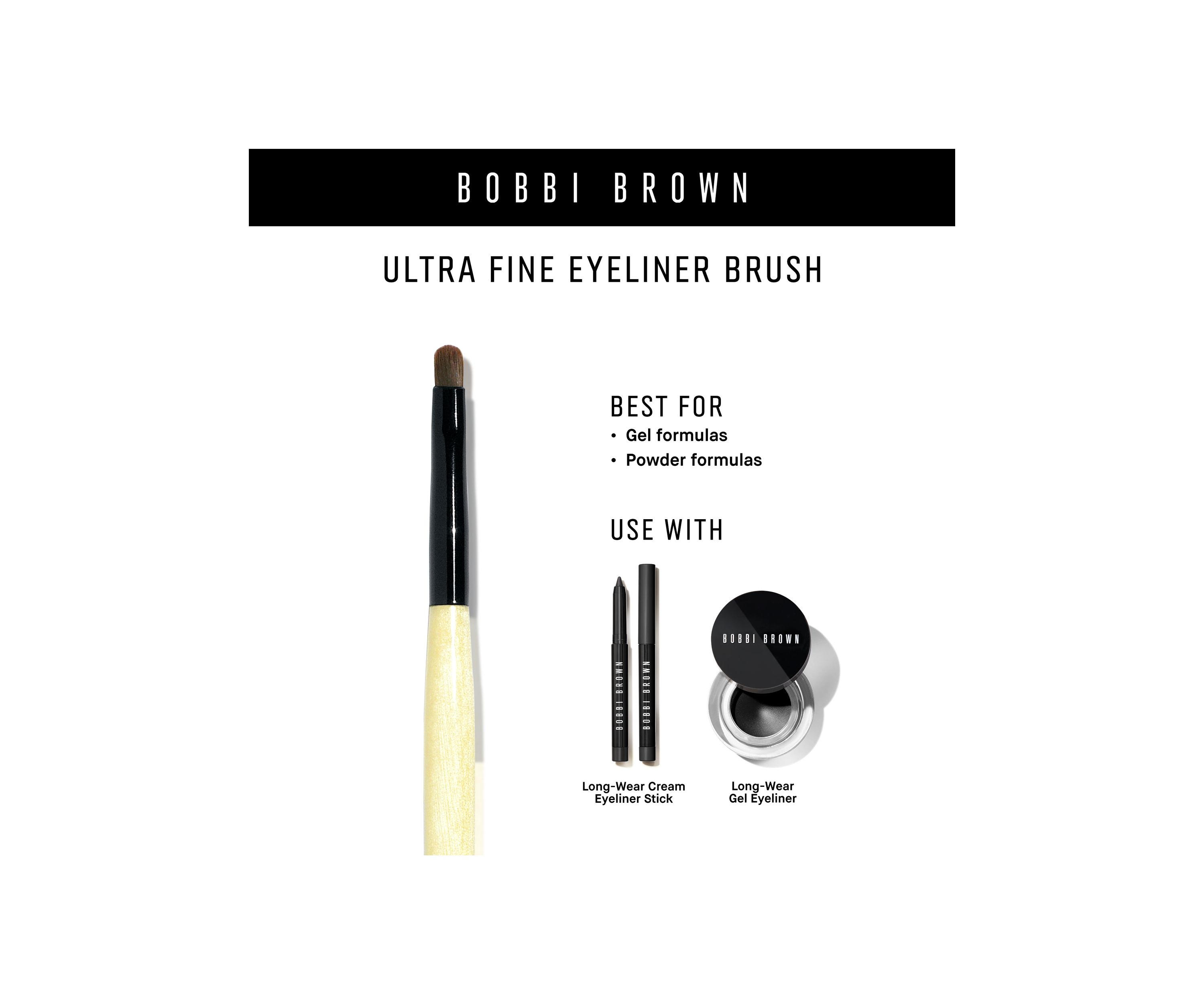 Ultra Fine Eyeliner Brush, 6.555"