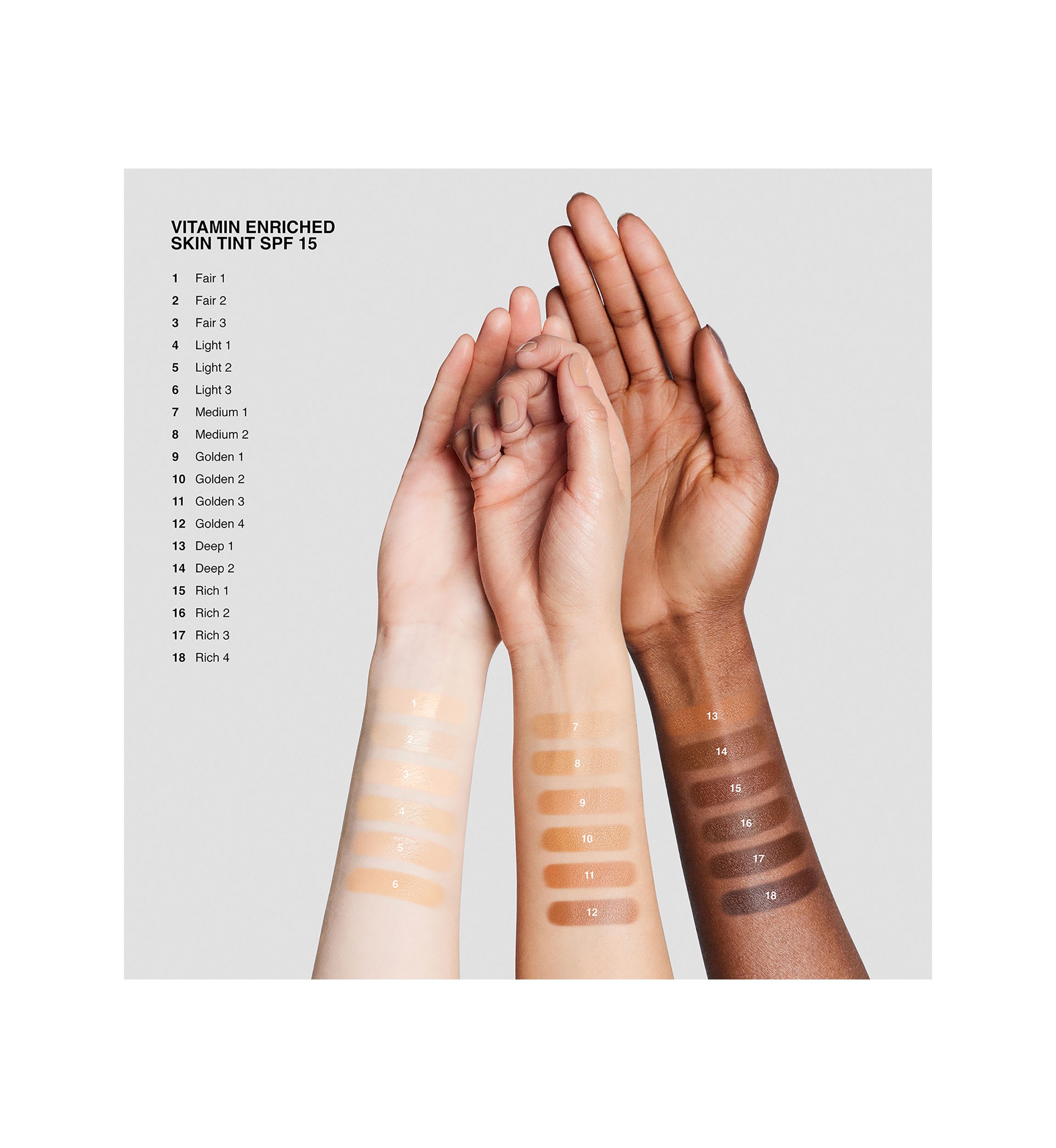 Vitamin Enriched Hydrating Skin Tint SPF 15 with Hyaluronic Acid