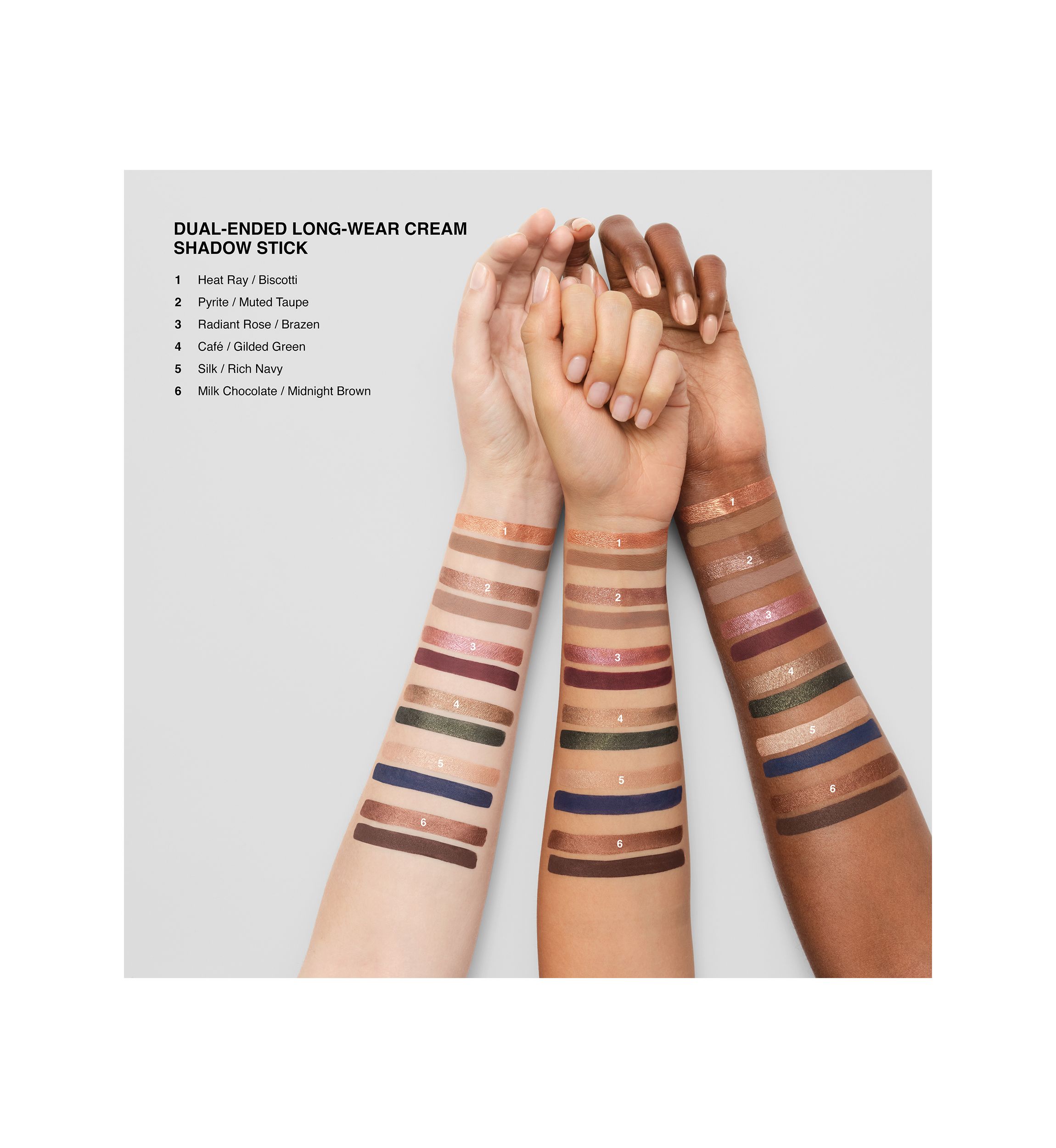 Dual-Ended Long-Wear Waterproof Cream Eyeshadow Stick
