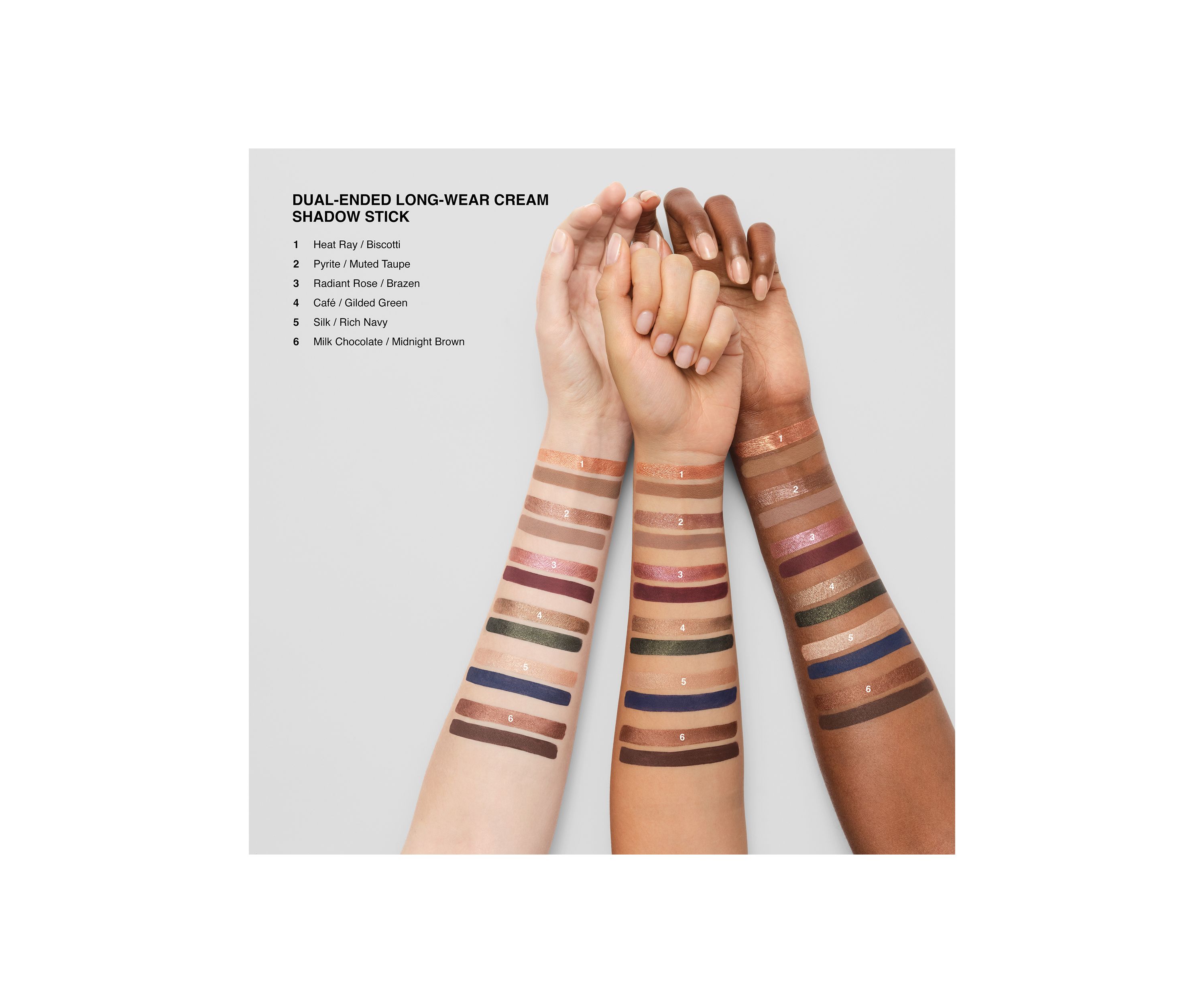 Dual-Ended Long-Wear Waterproof Cream Eyeshadow Stick
