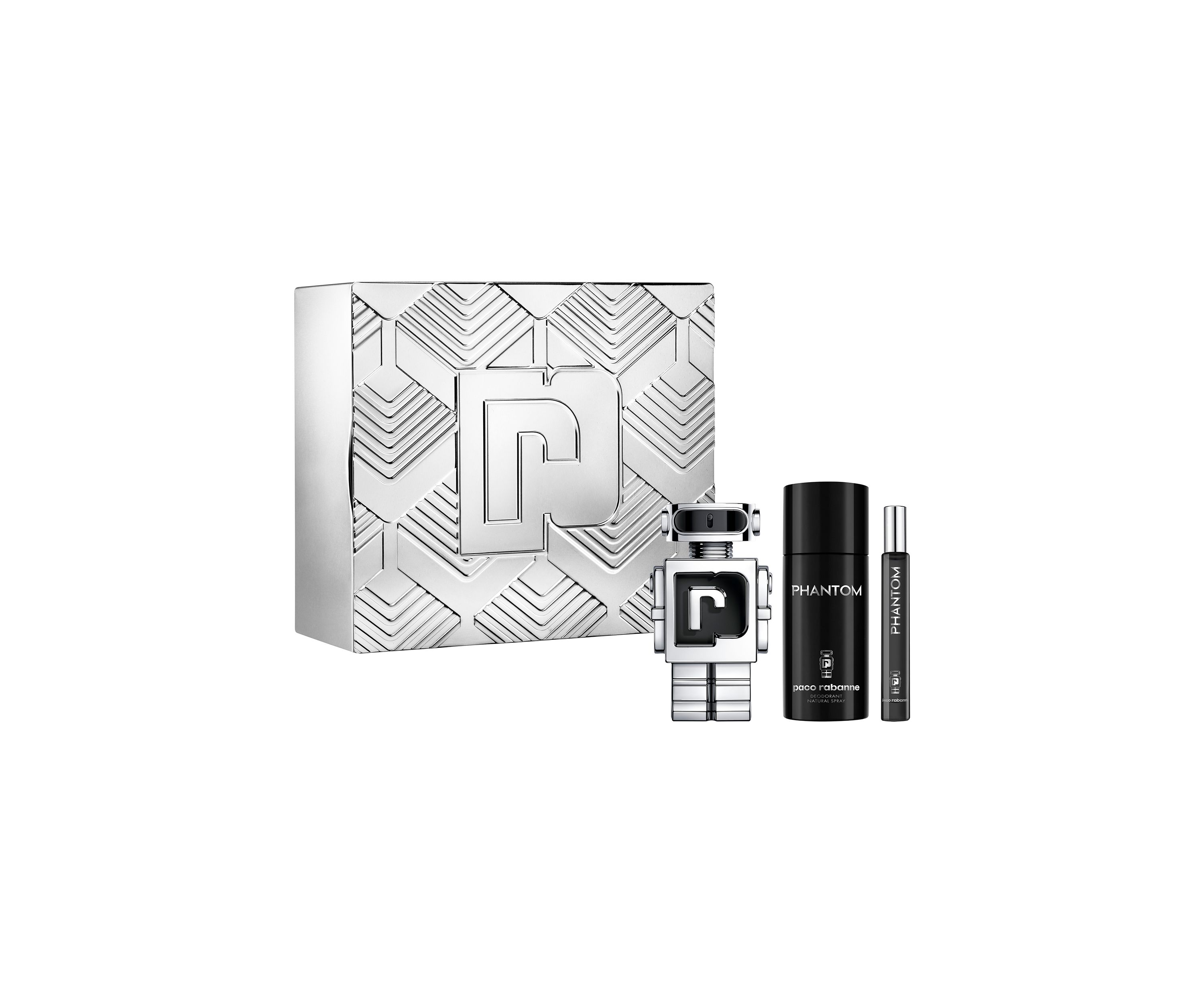 Mens Phantom Eau de Toilette 3 Piece Gift Set