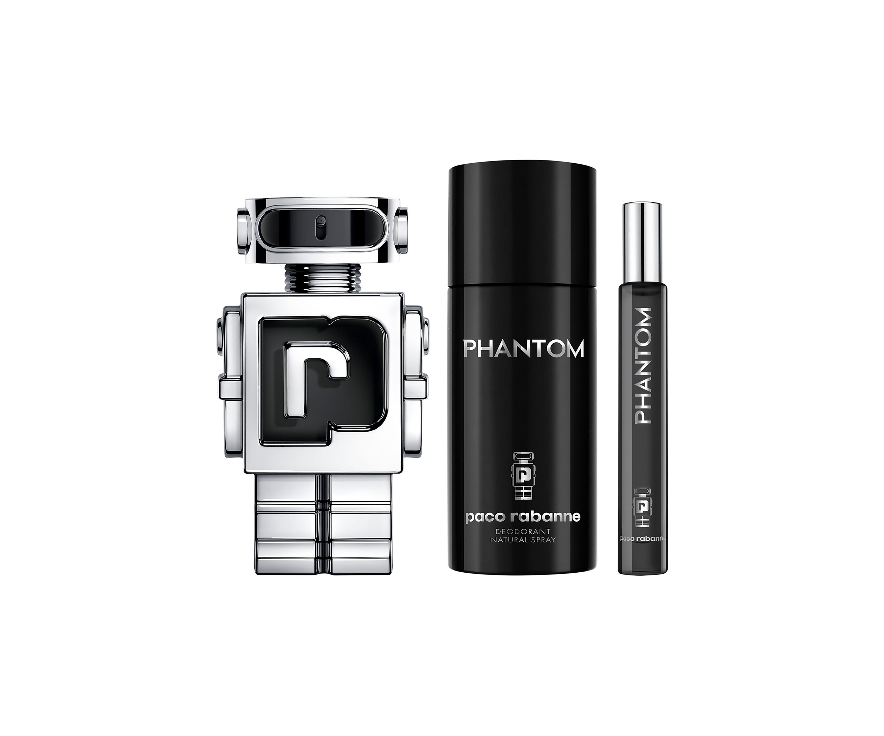 Mens Phantom Eau de Toilette 3 Piece Gift Set