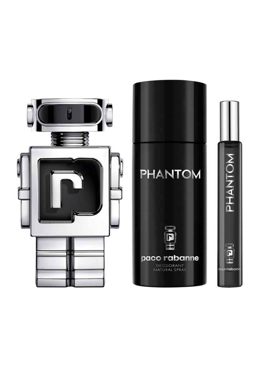 Mens Phantom Eau de Toilette 3 Piece Gift Set