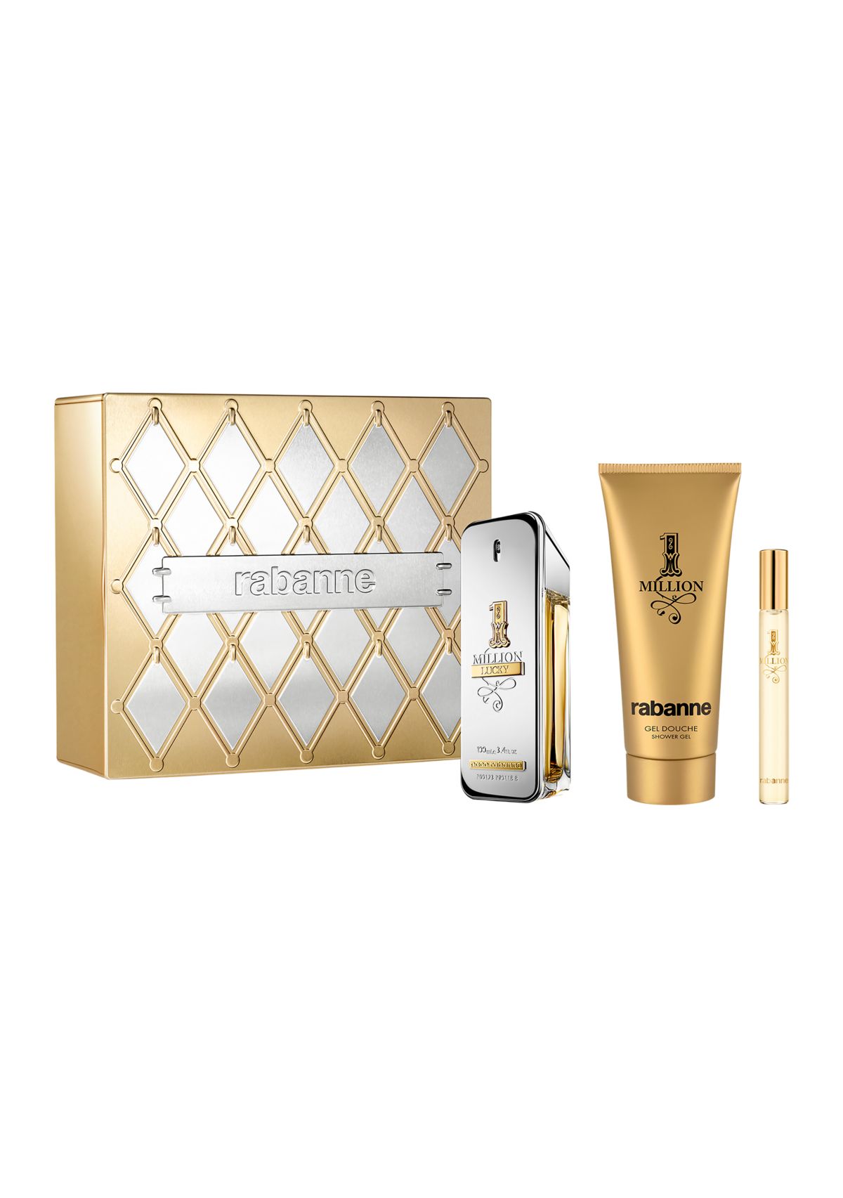 1 Million Lucky Eau de Toilette Mens 3-Piece Gift Set - $178 Value!
