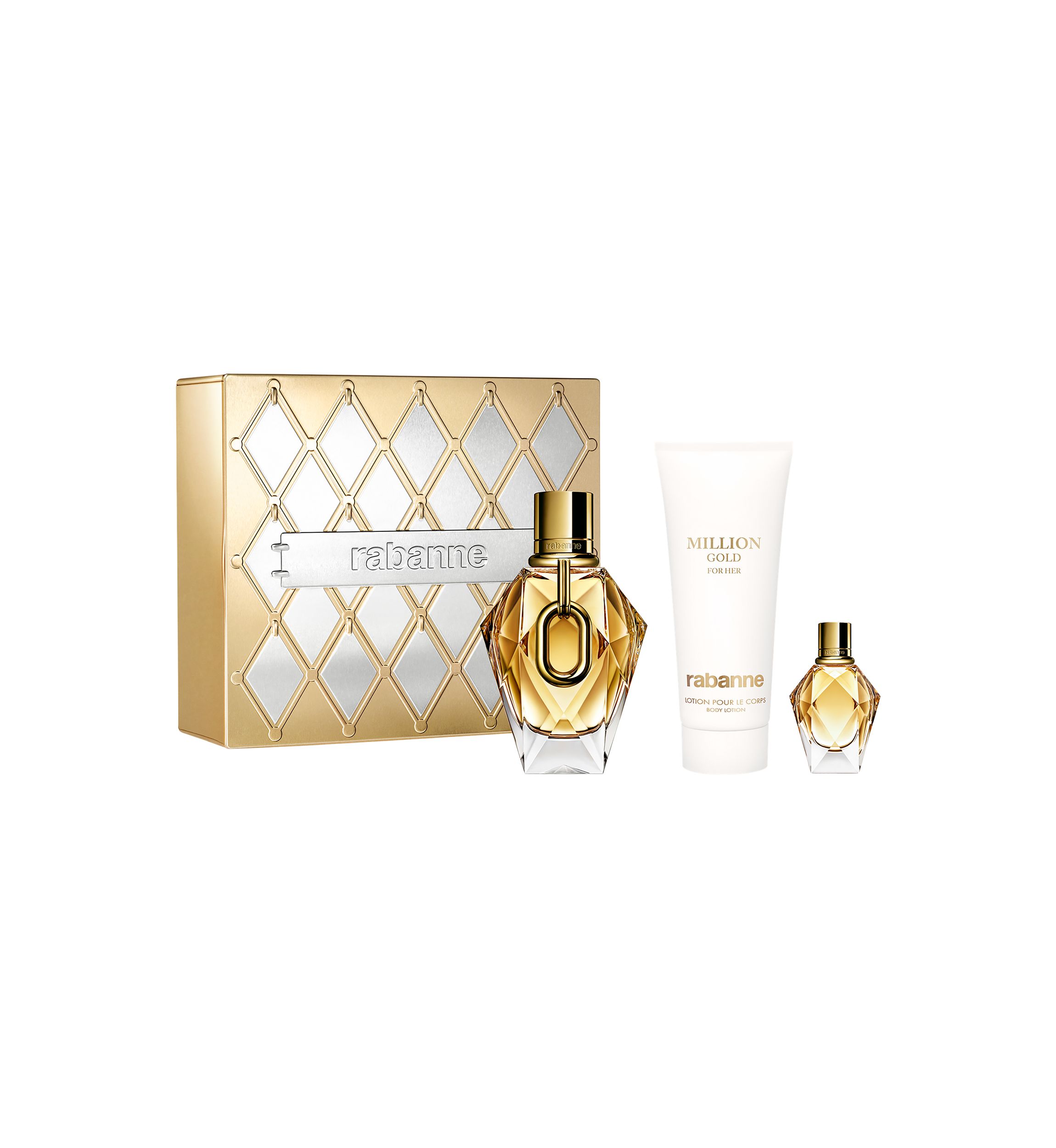 Million Gold For Her Eau de Parfum 3-Piece Womens Gift Set