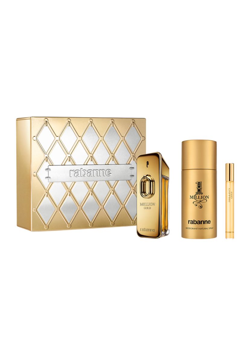 Million Gold Eau de Parfum Intense Mens 3-Piece Gift Set - $201 Value!
