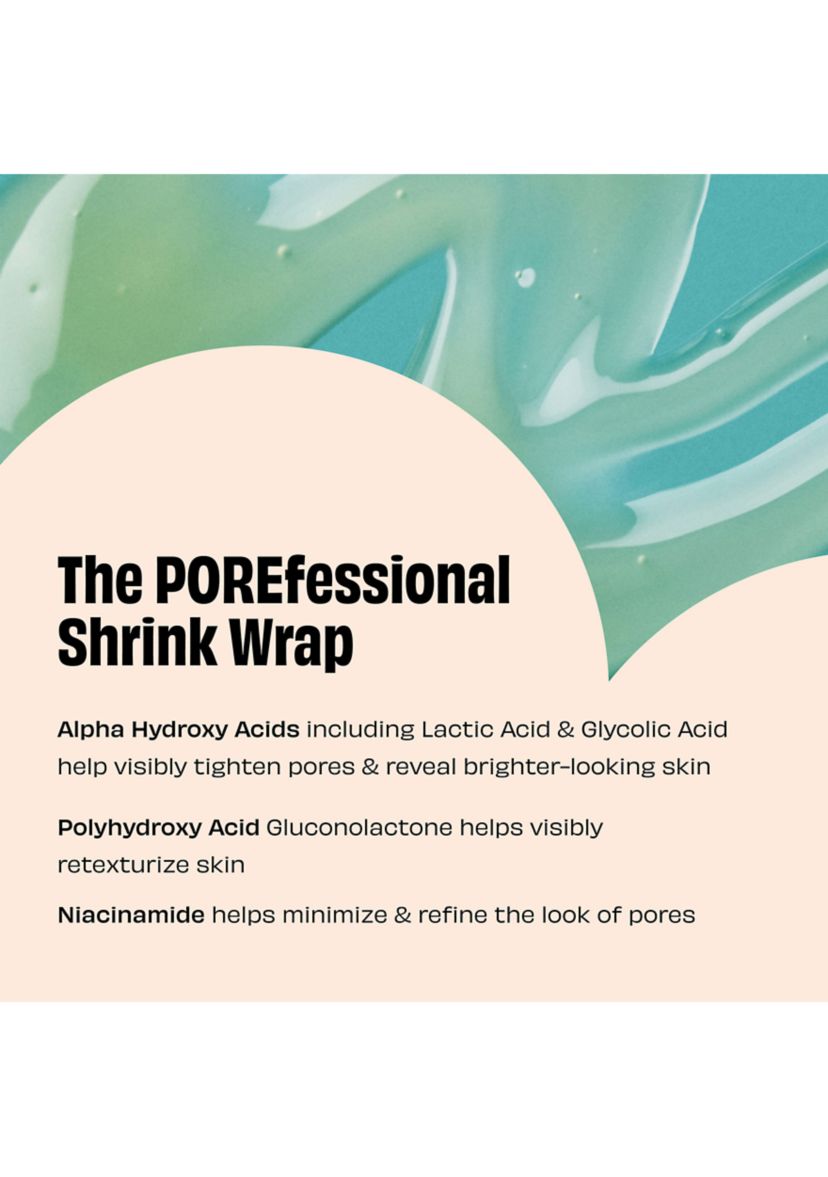 The POREfessional Shrink Wrap Overnight AHA+PHA Pore Treatment