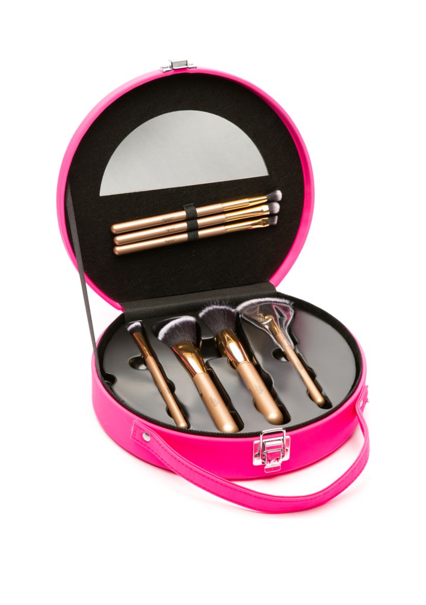 7 Piece Makeup Brush Case