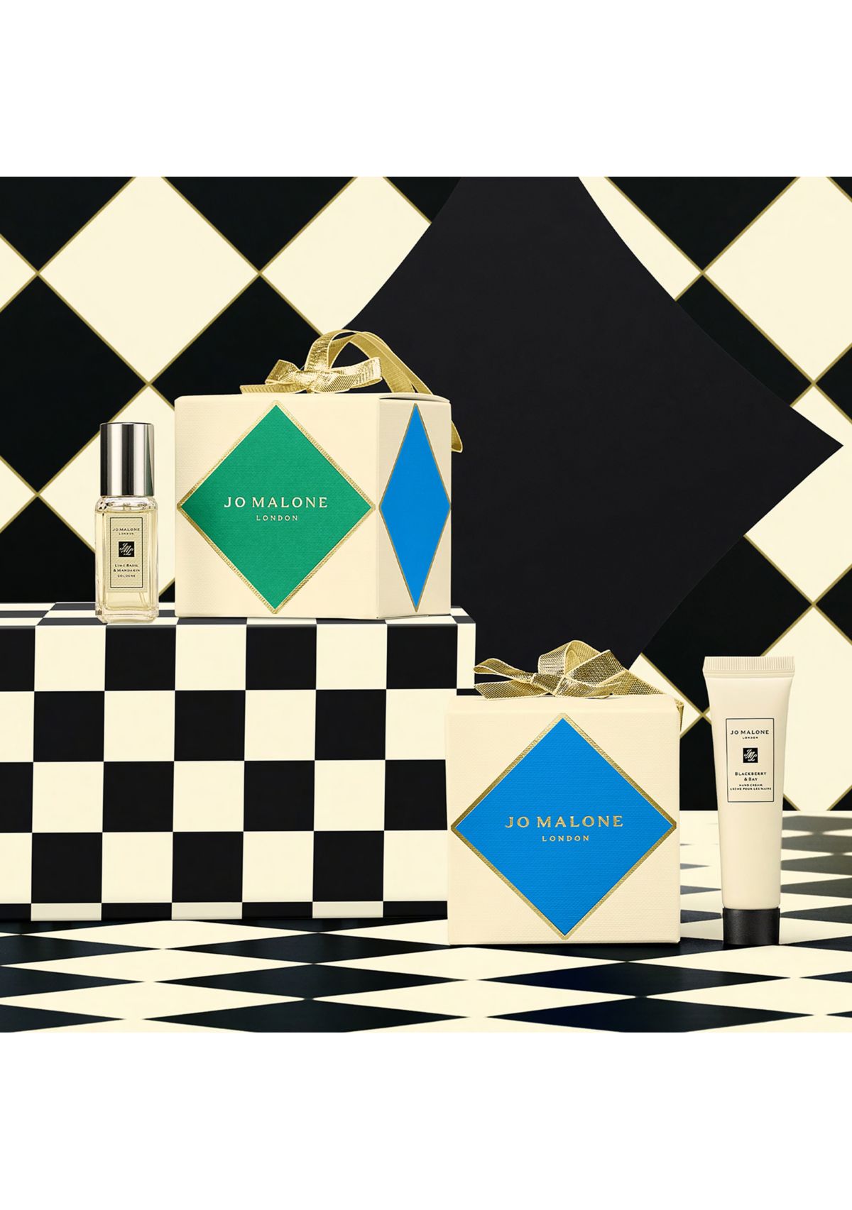 Blue Ornament Hand Cream + Cologne Gift Set 