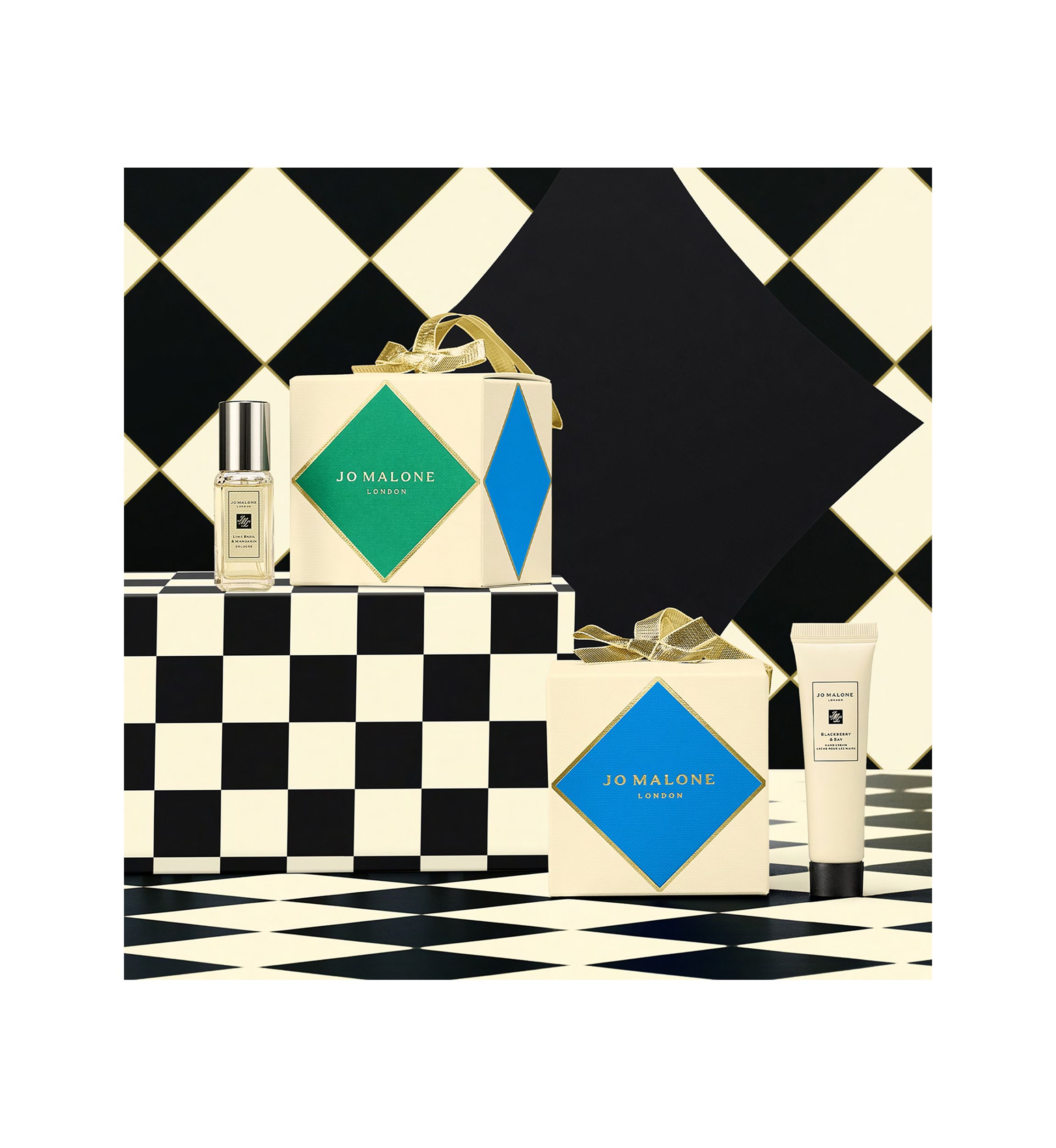 Blue Ornament Hand Cream + Cologne Gift Set 