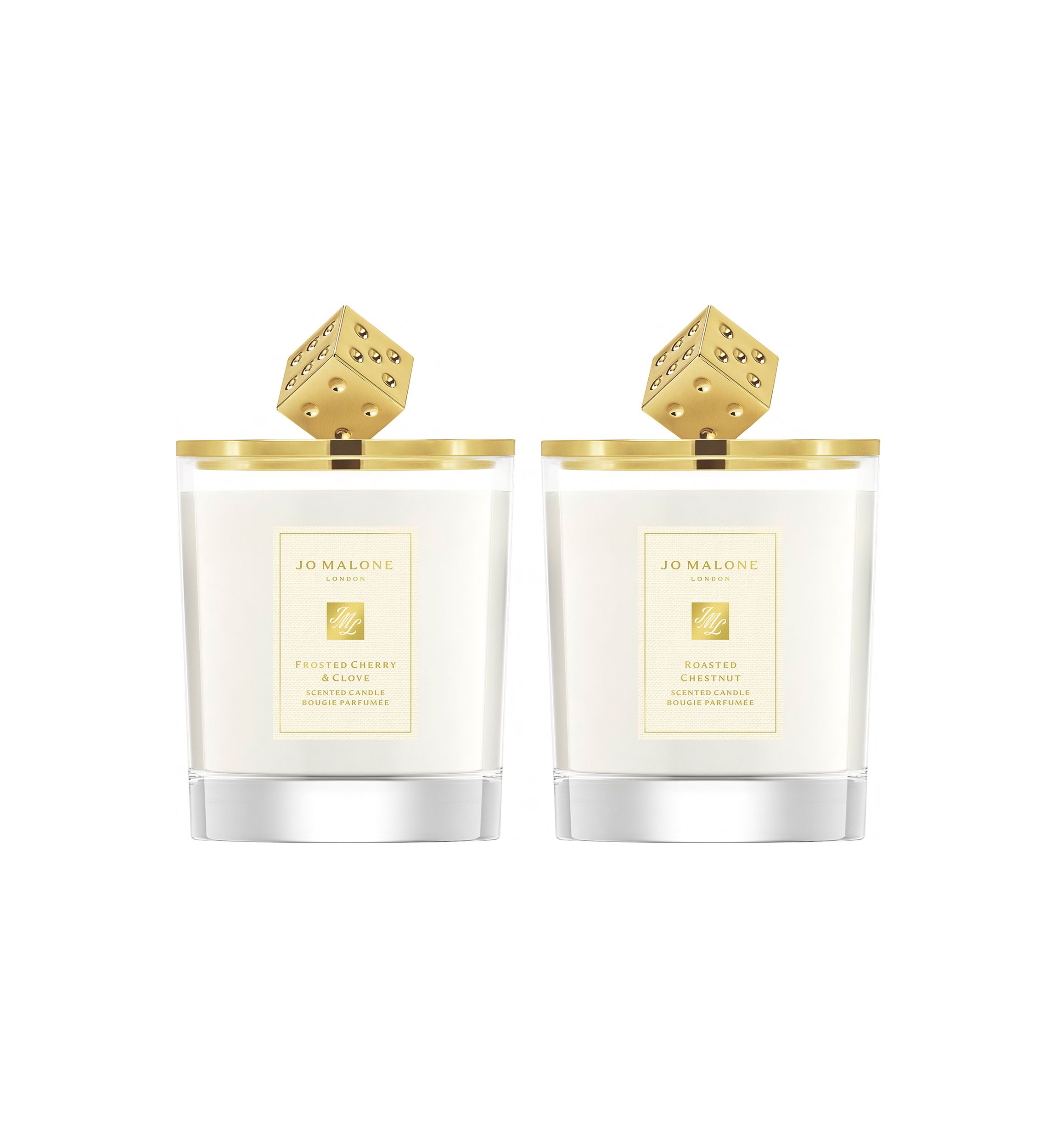 Decorated Candle Duo Holiday Gift Set 