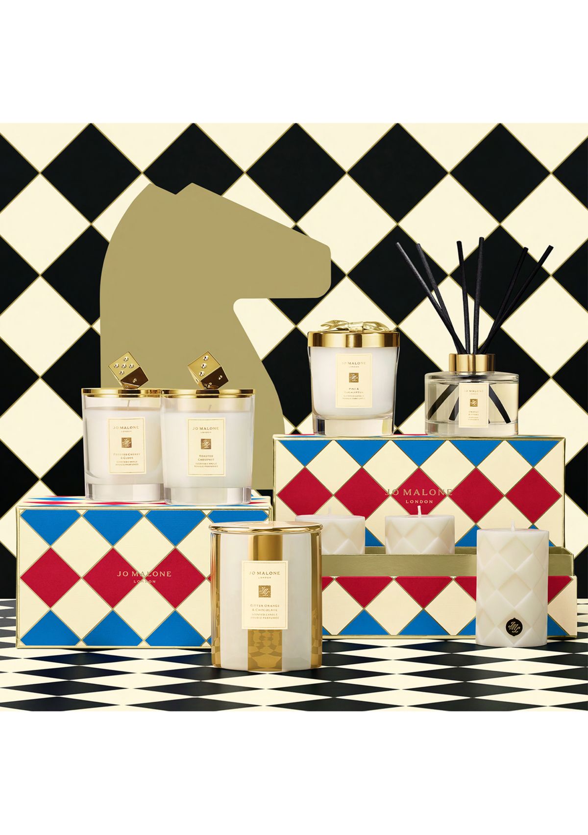 Decorated Candle Duo Holiday Gift Set 