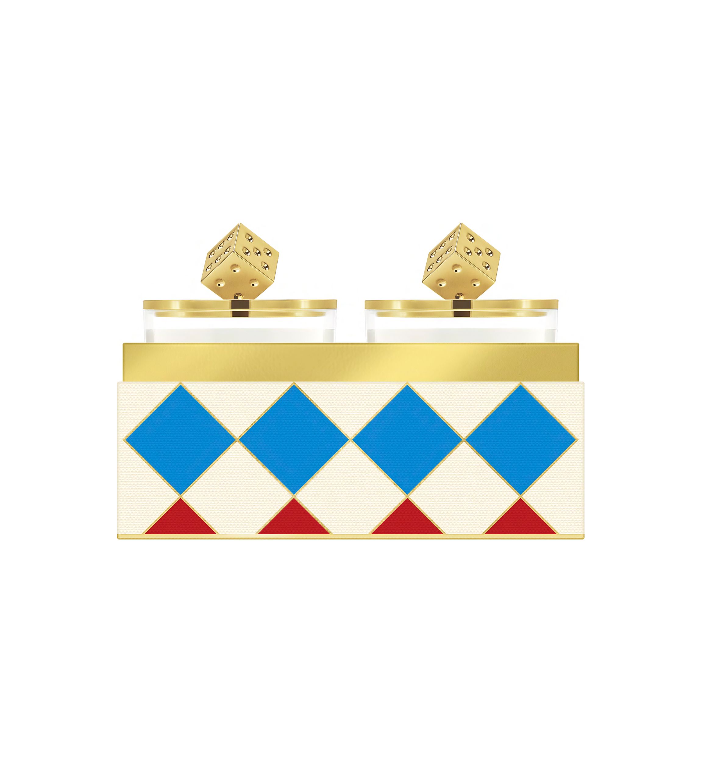 Decorated Candle Duo Holiday Gift Set 