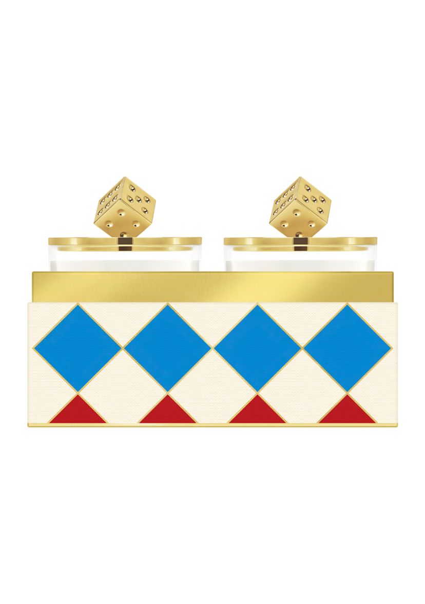 Decorated Candle Duo Holiday Gift Set 