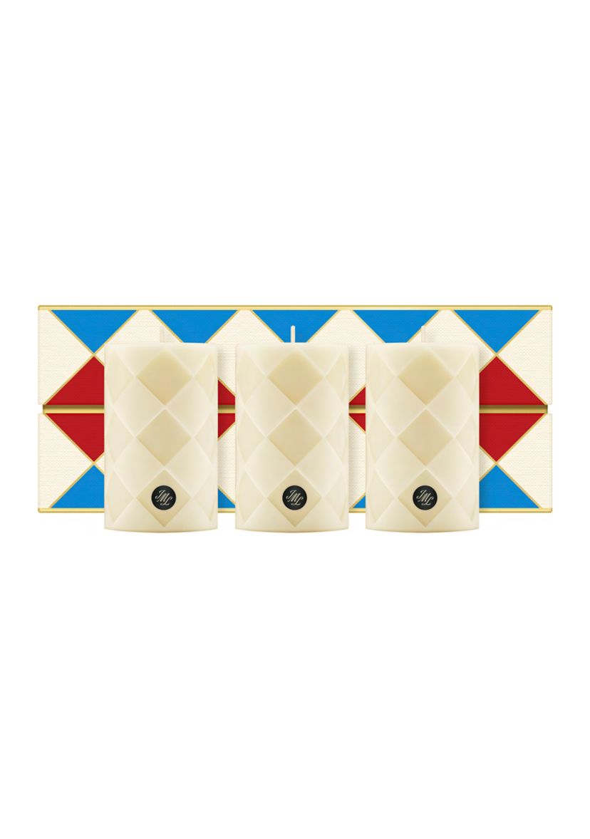 Ginger Biscuit Pillar Candle Collection Gift Set