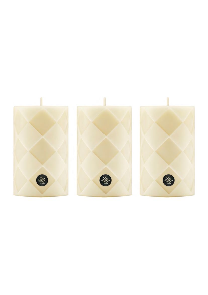 Ginger Biscuit Pillar Candle Collection Gift Set