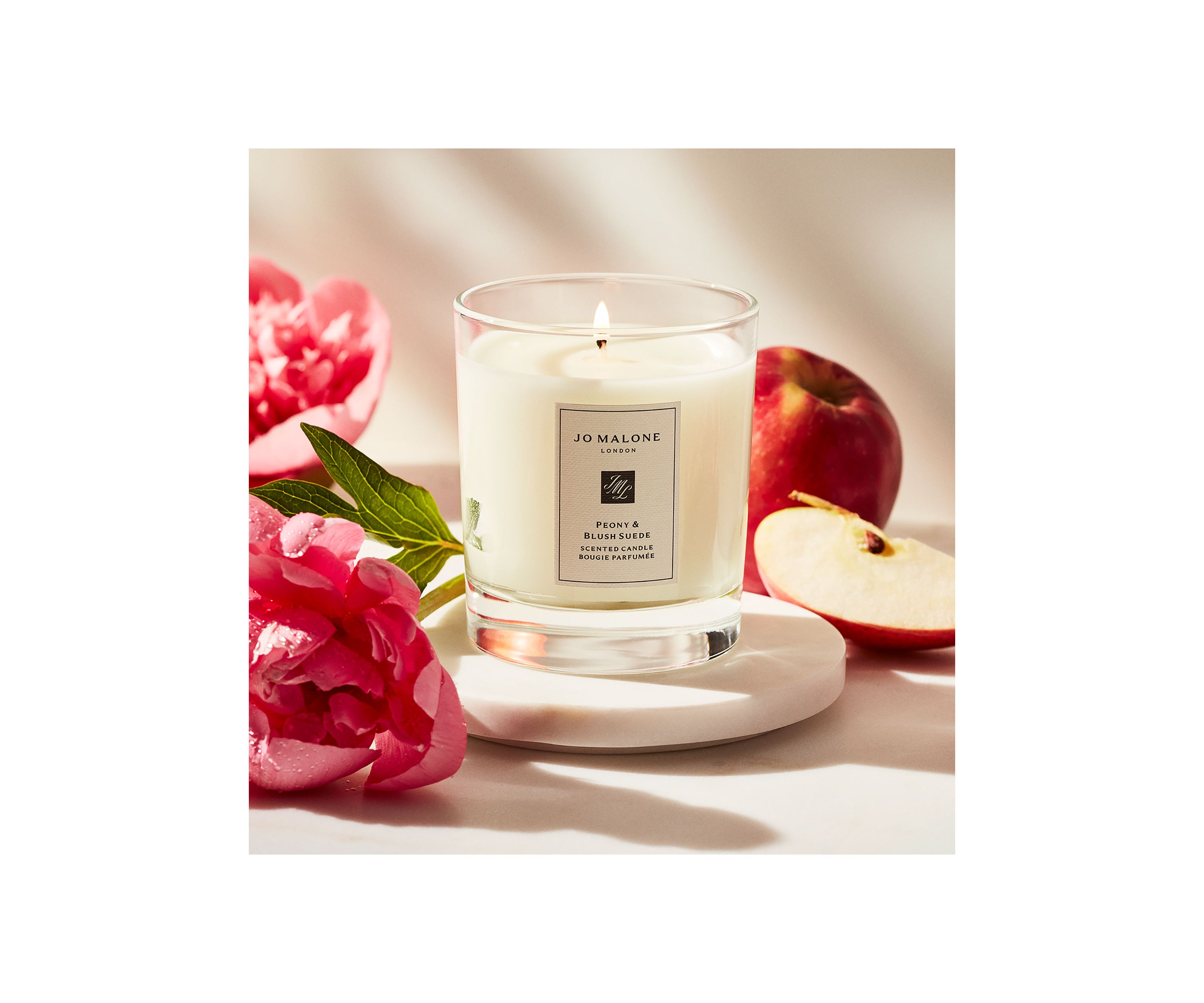Peony & Blush Suede Home Candle 