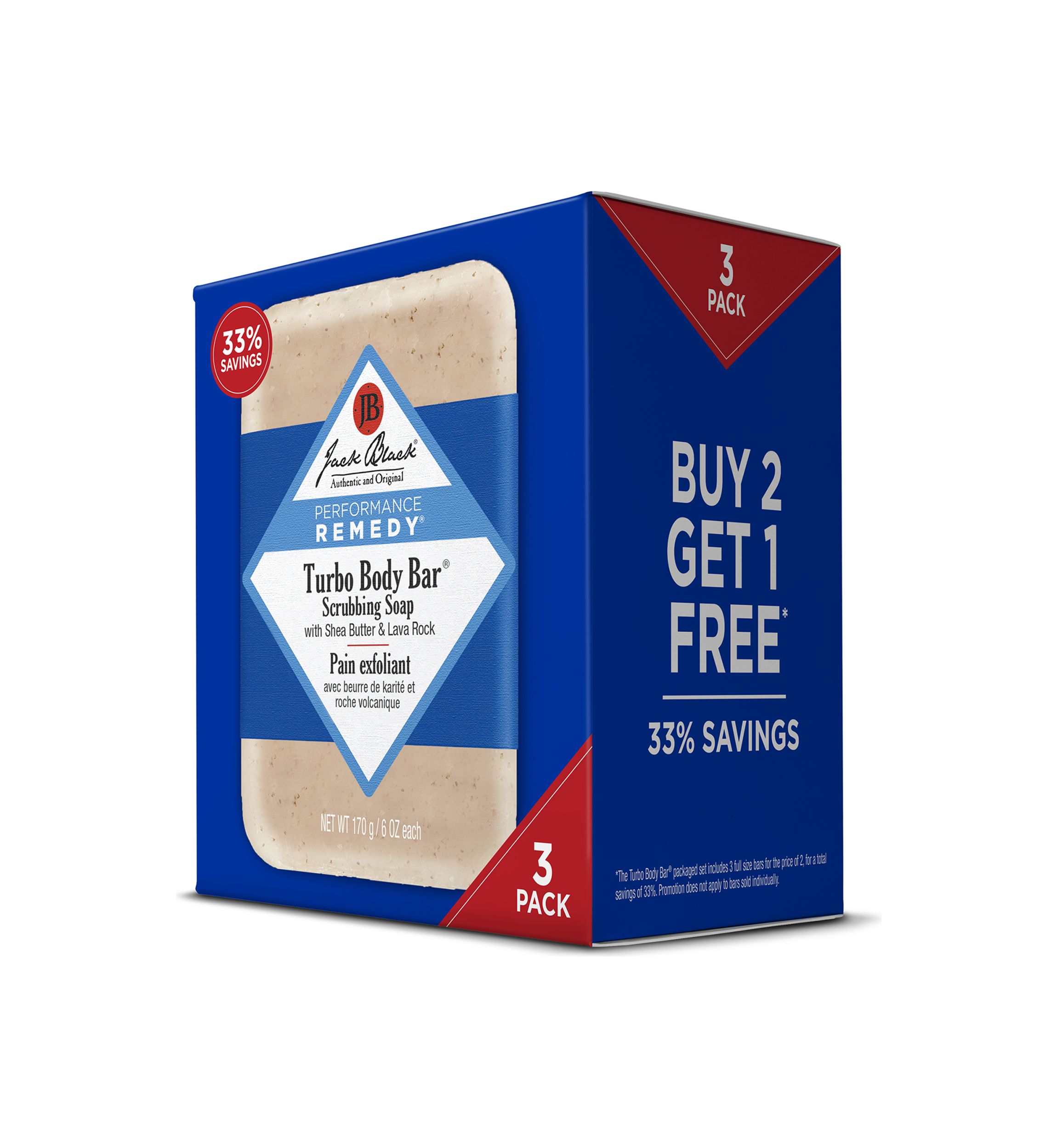 Turbo Body Bar® Scrubbing Soap, 3-Pack