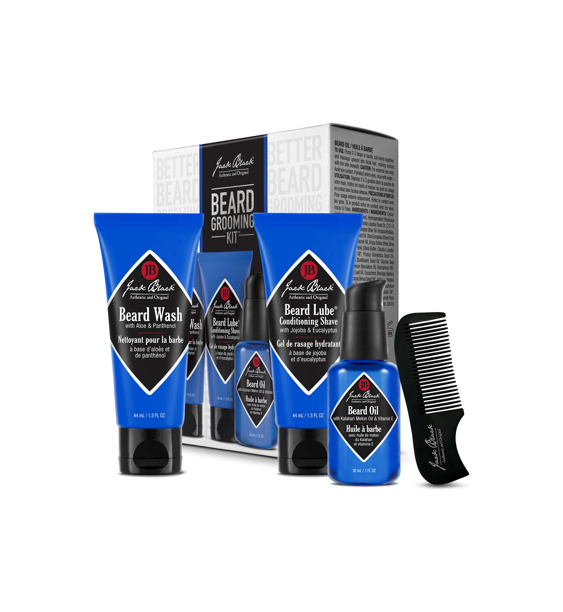 Beard Grooming Kit™ with Beard Wash, Beard Lube® Conditioning Shave & Beard Oil
