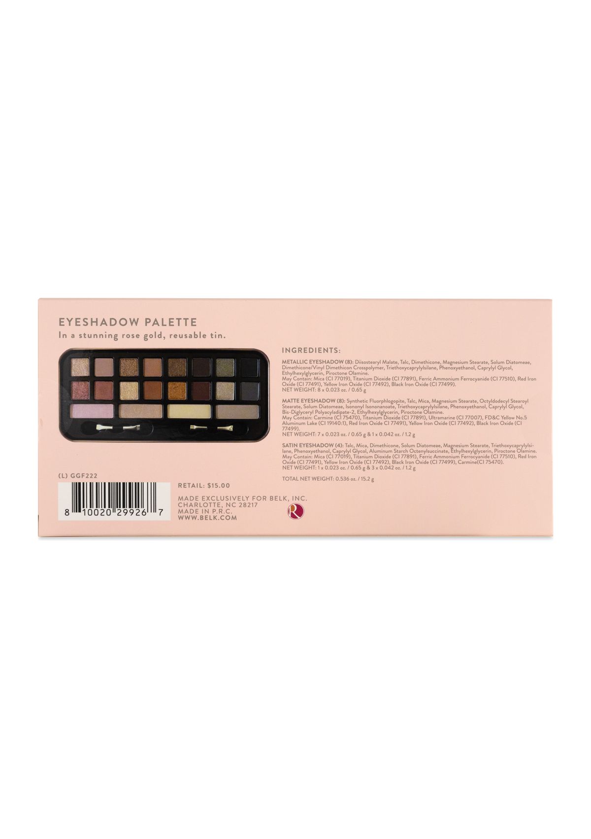 Eyeshadow Palette in Tin
