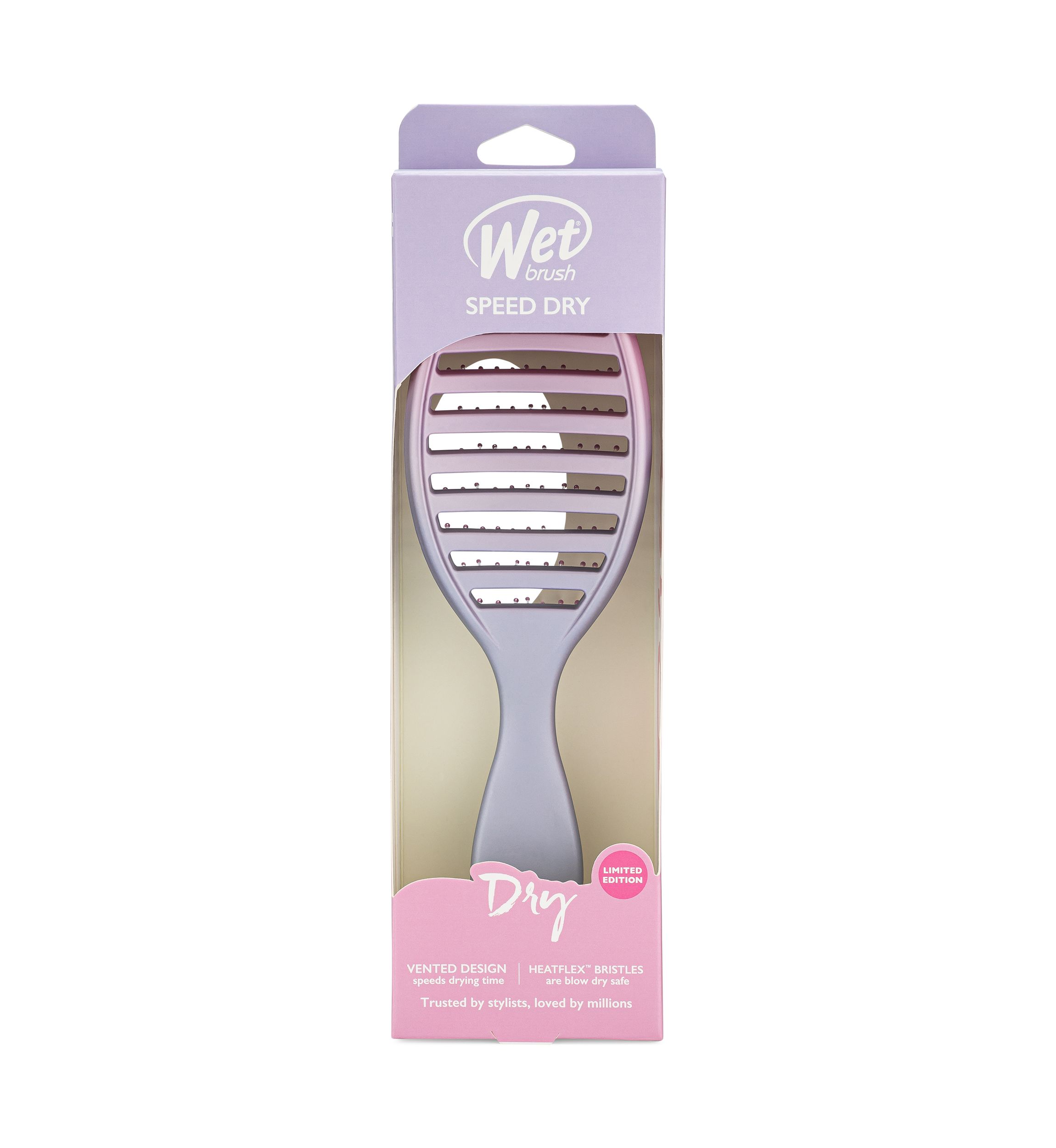 Speed Dry Feel Good Ombre Brush, Pink/Purple